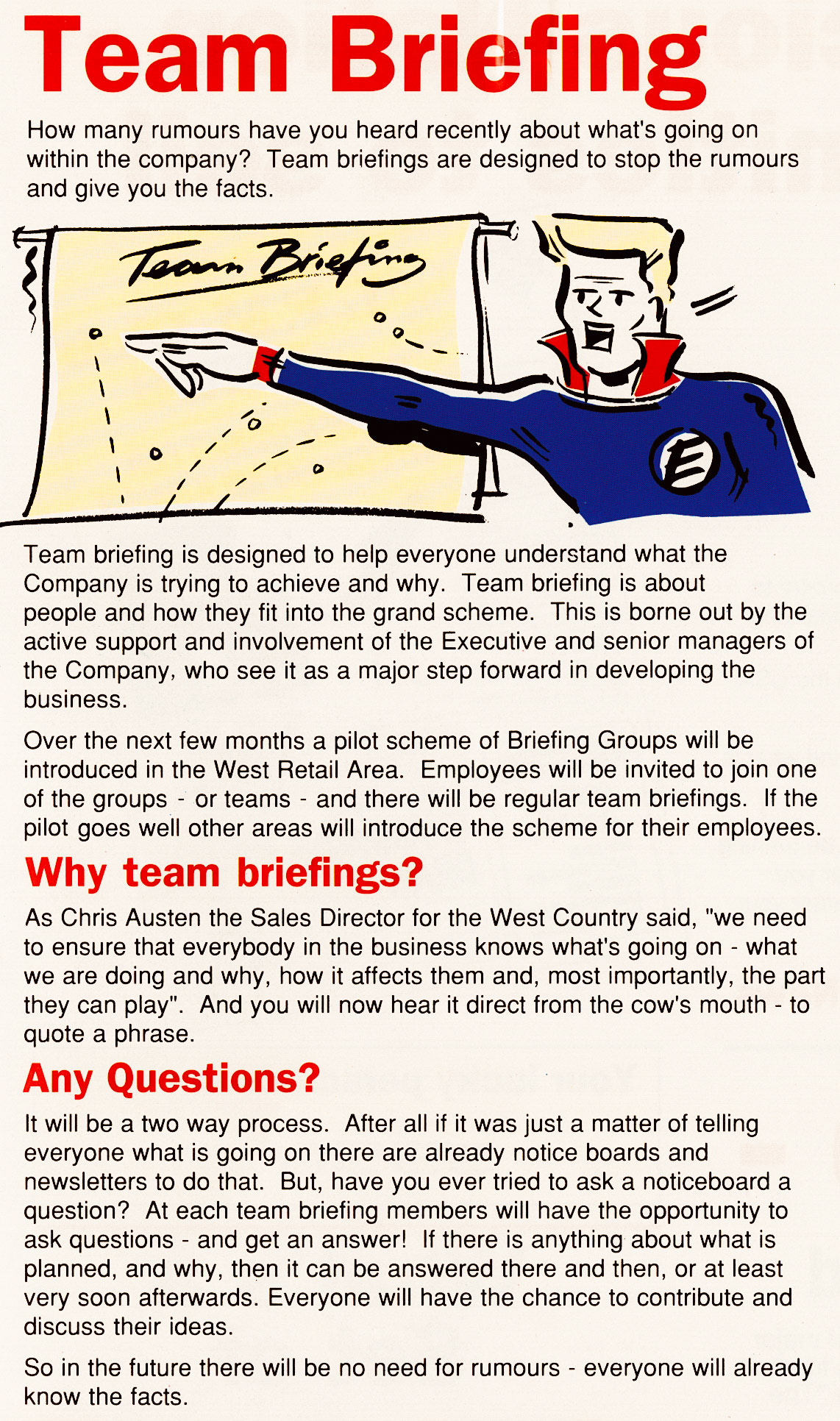 1989 Briefings replace rumours! (Tops Magazine-First Edition)