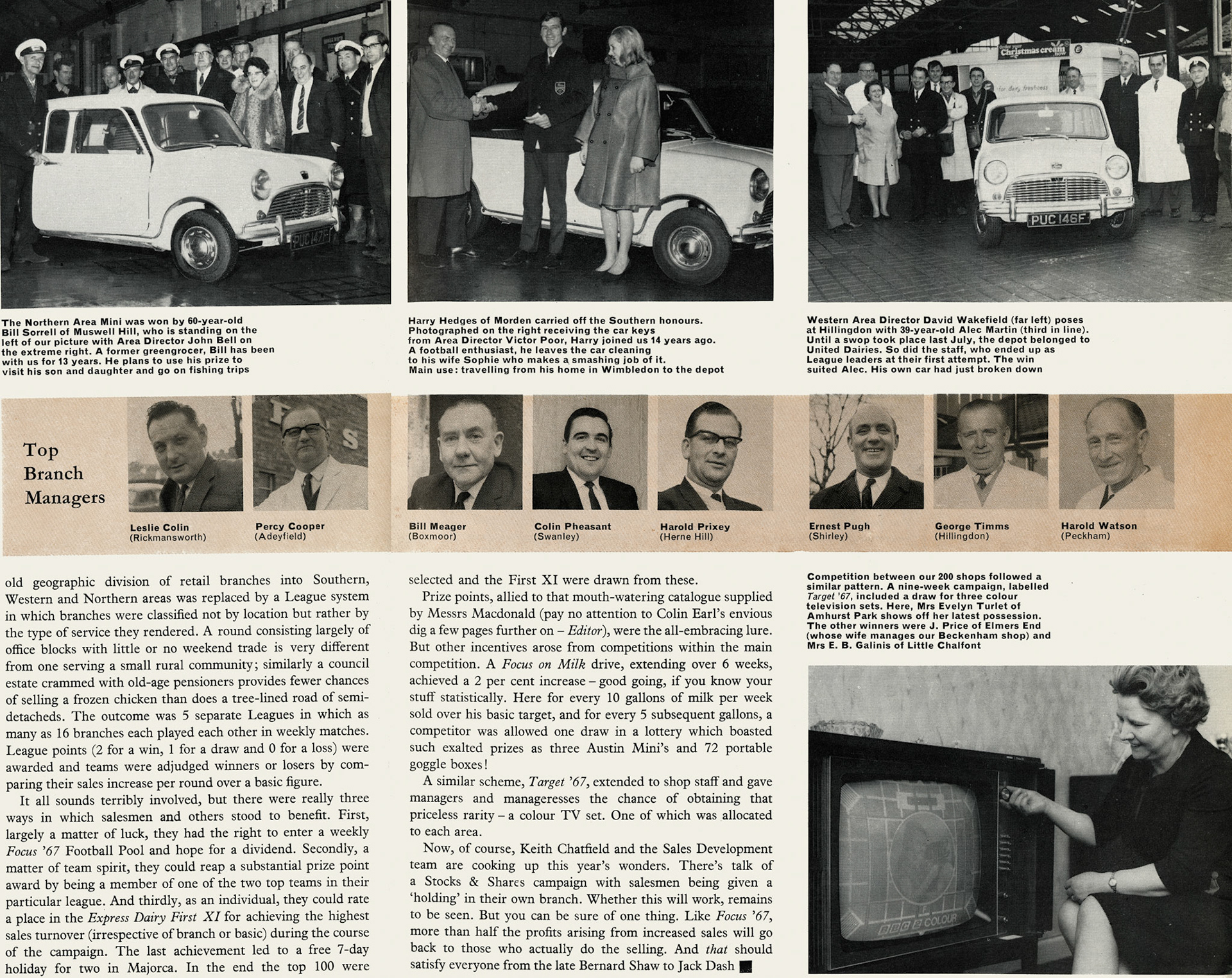 1968 London Region sales campaign 'Focus '67' (Express News Spring)