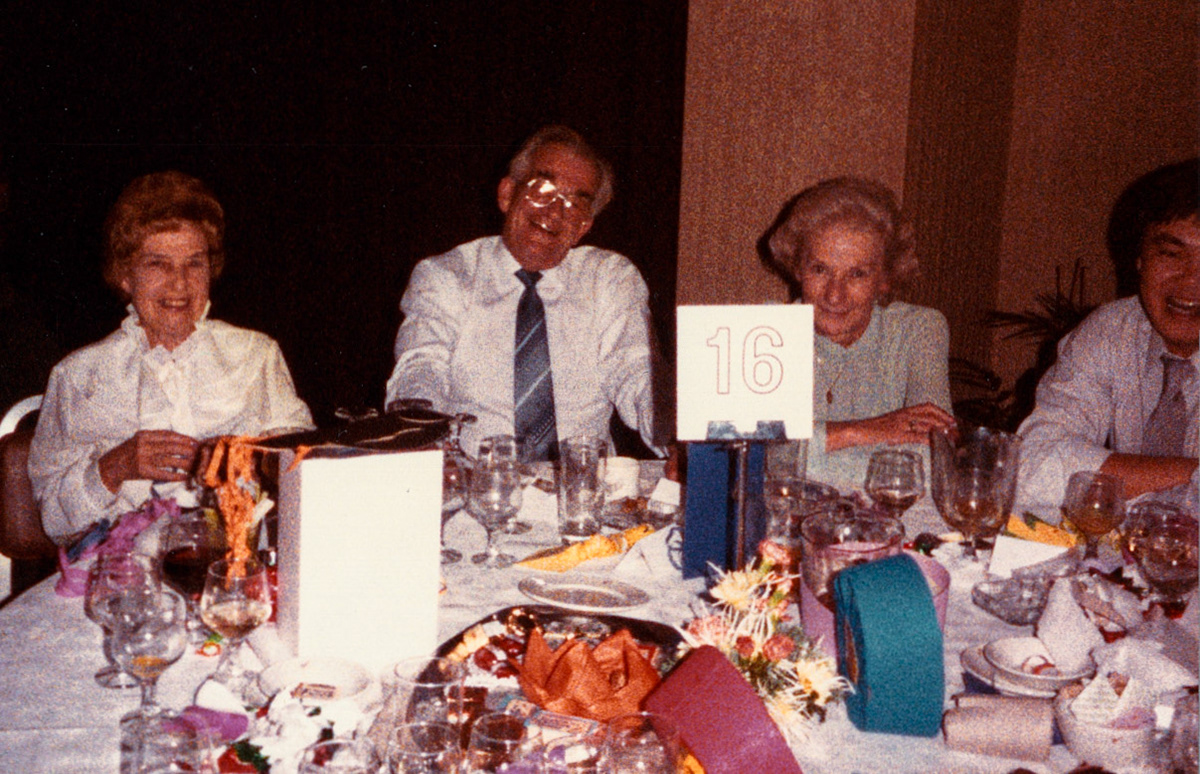 1983 London Region Conference, Alf Bellwood centre and Richard Yeoh right (Courtesy Beryl Purslove)