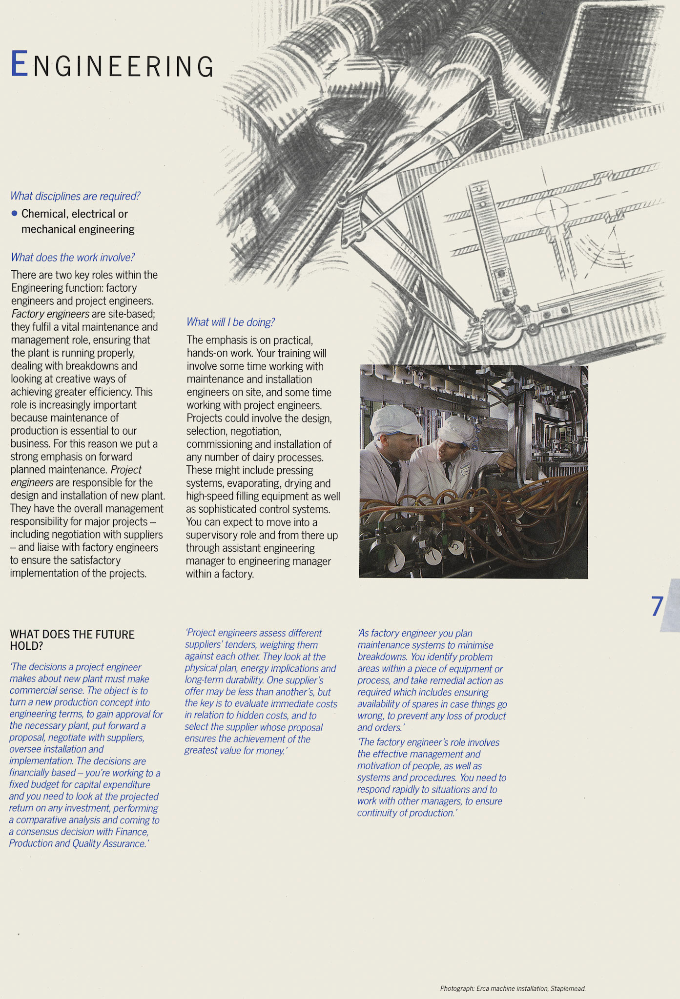 1987 Graduate Recruitment Brochure 'A New Perspective' Page 7. (Courtesy Soo Rose-Cook)