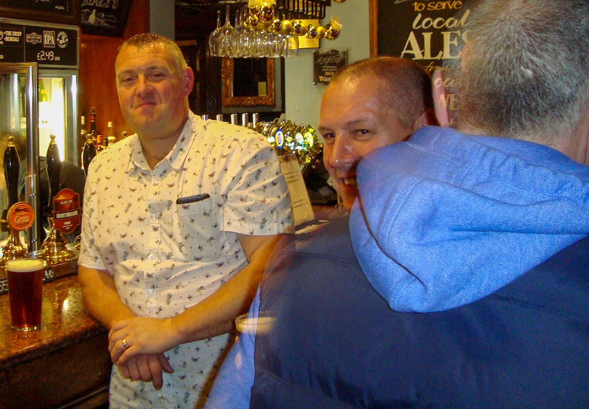 2015 Exeter Staff Reunion. Stuart Hunt and Adrian Jones. (Courtesy Phillip Budd)