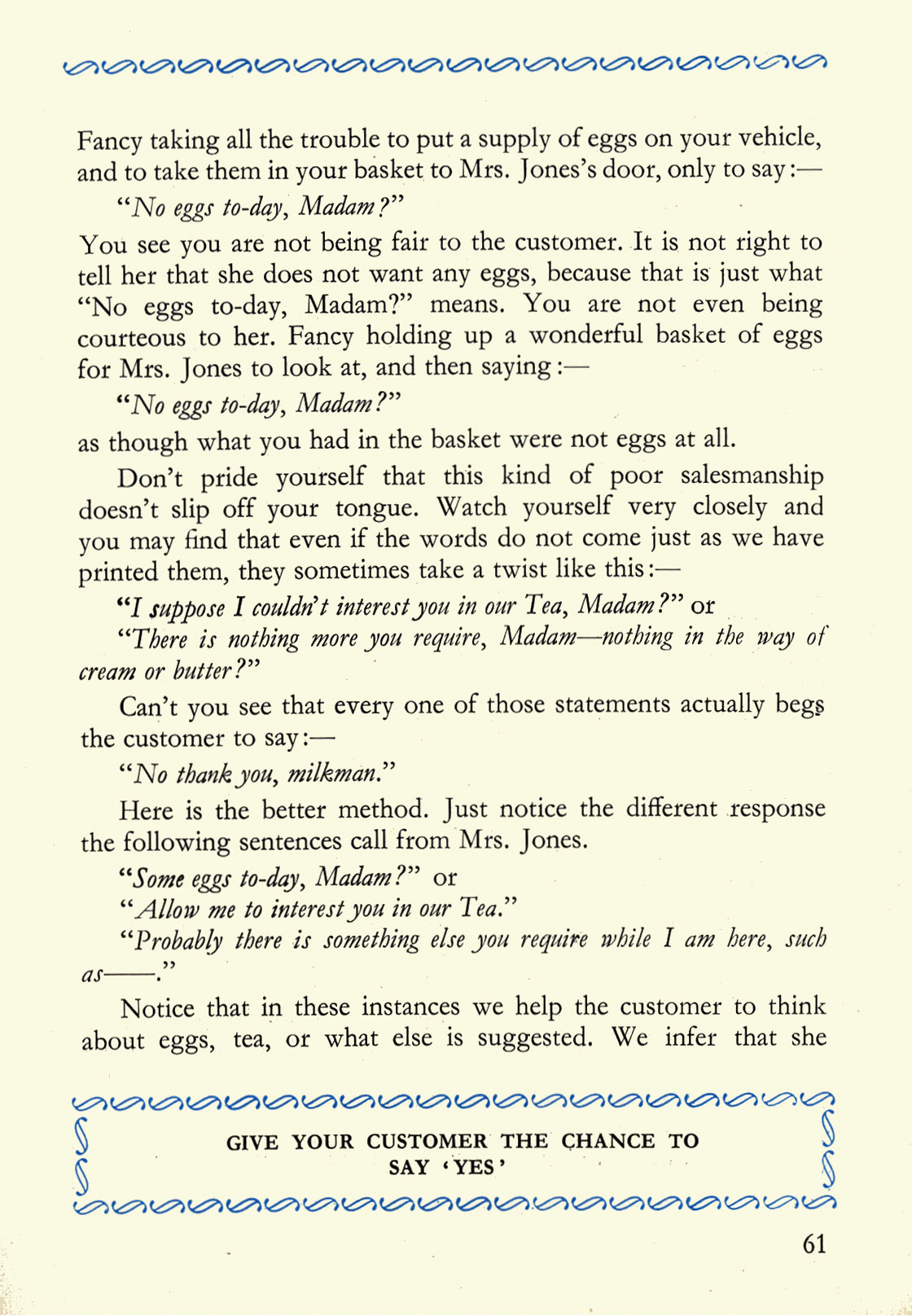 1956 Express Salesman's Manual, Fourth Edition published 1954, presented to Roger Gillard, Orpington Depot