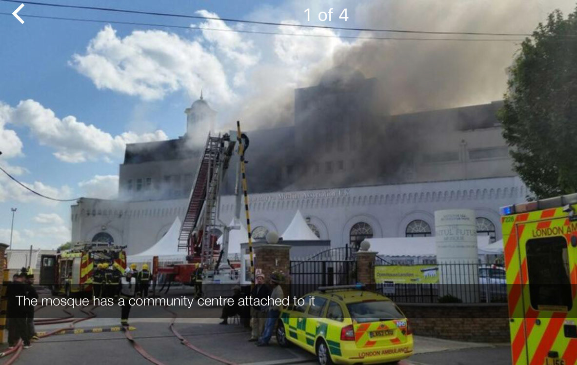 2015 fire at the Mosque that succeeded the dairy