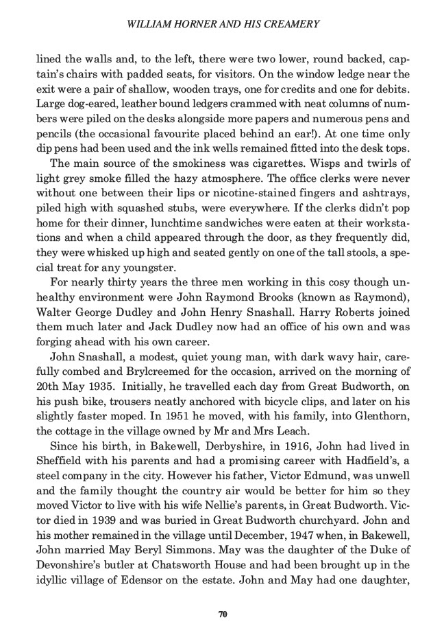 William Horner and his Creamery, Jill King