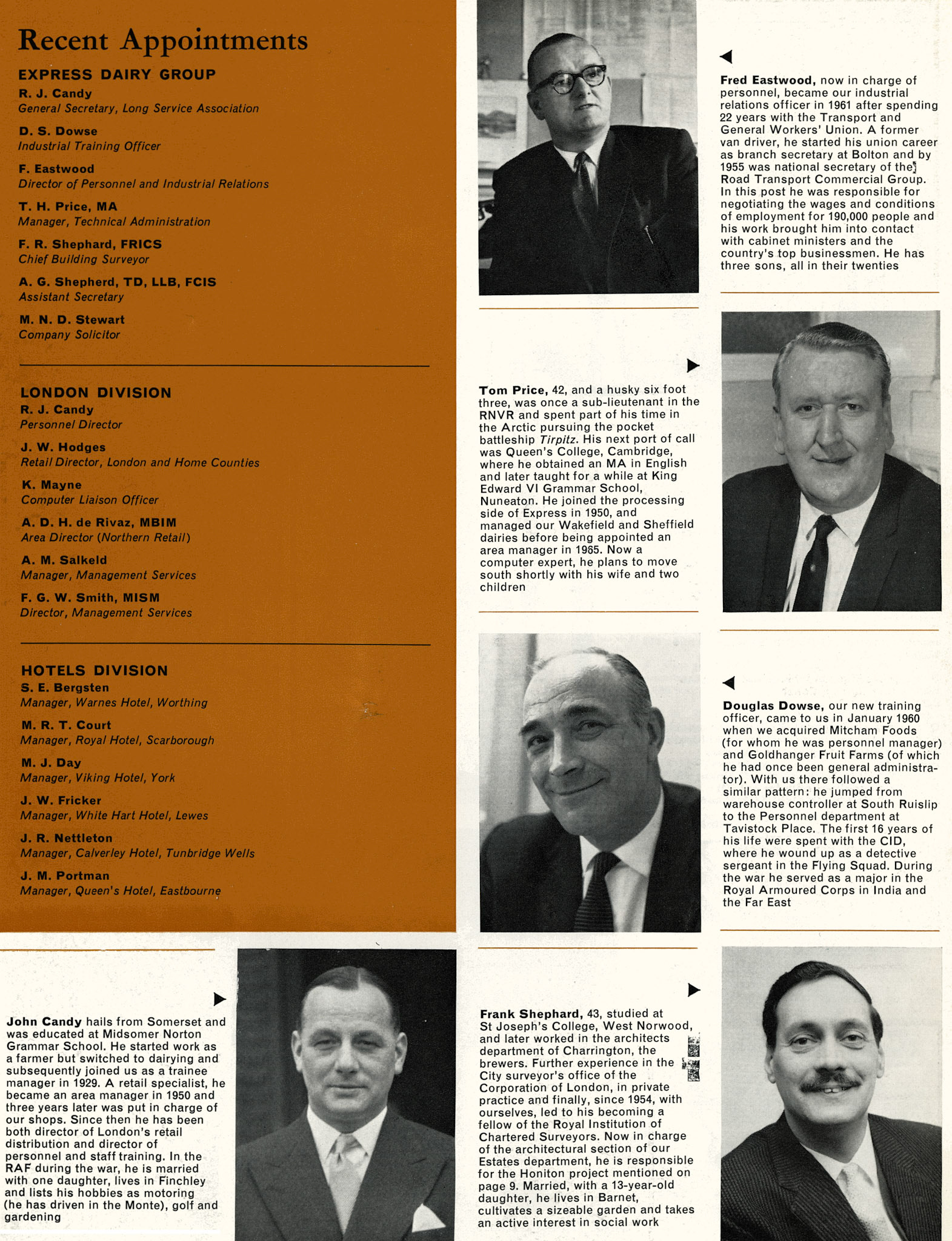 1968 Recent Appointments (Express News Spring)