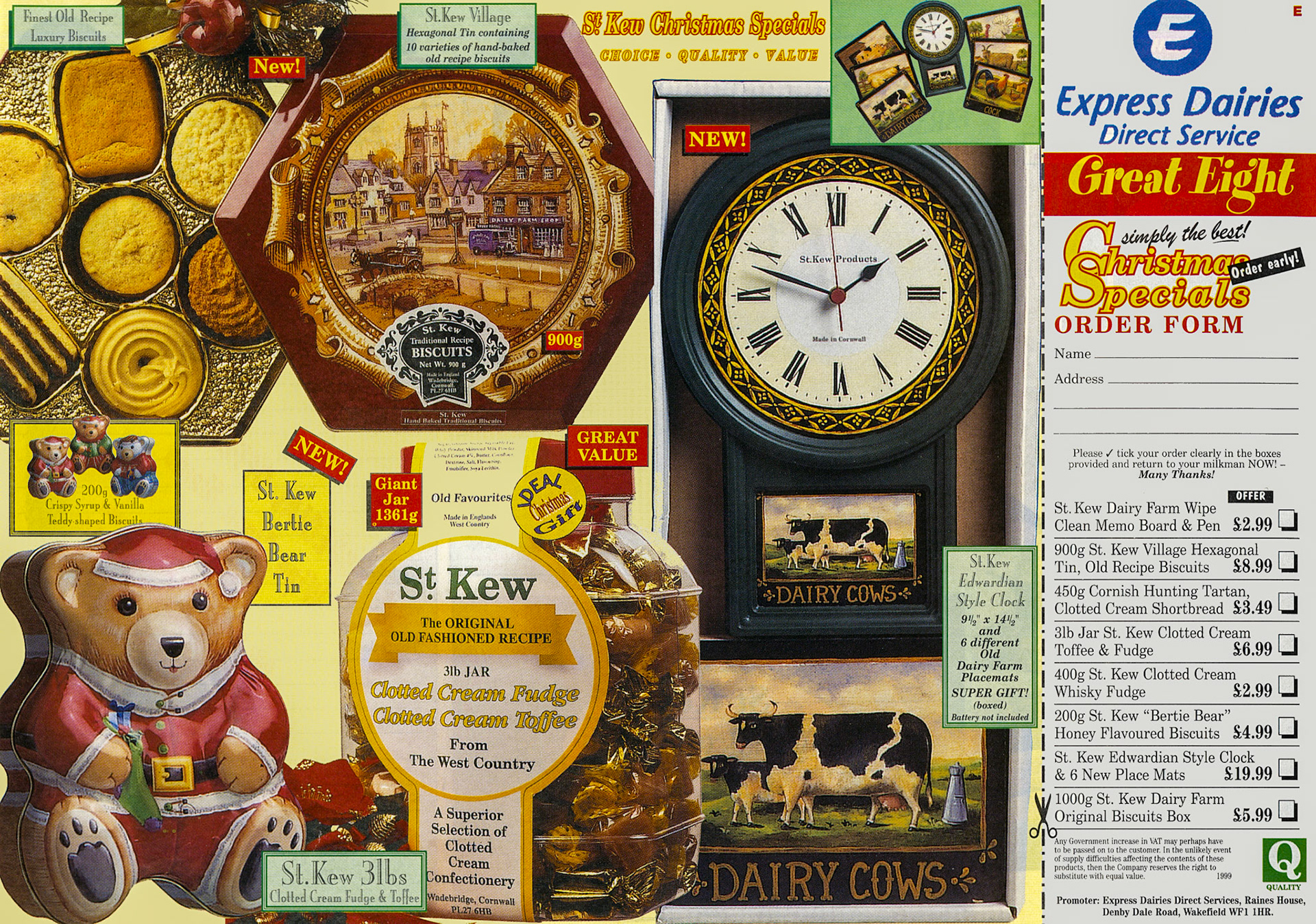 1999 Christmas Gifts leaflet (Courtesy Paul Luke)