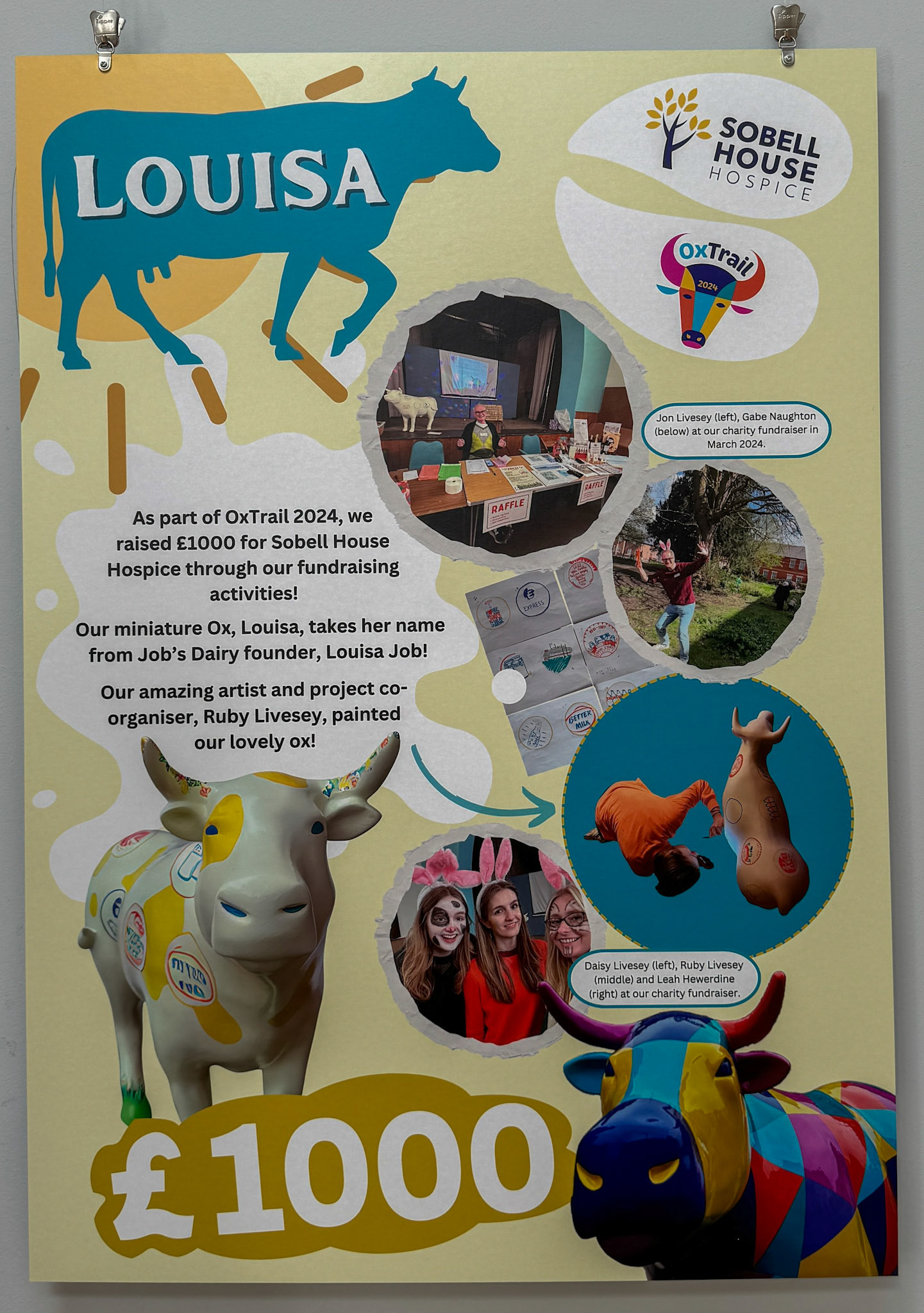 2024 The exhibition raised over £1000 for a local charity - Sobell House Hospice. (Didcot Dairy Exhibition 2024, Cornerstone Arts Centre)