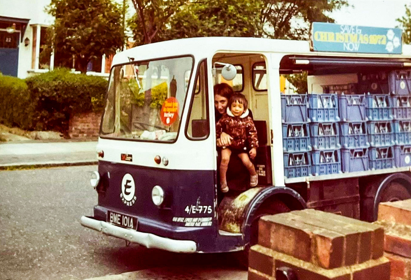 1973 Kingsbury- Christine comments "My husband John French...I used to get a lift with our son to his nursery."  (Courtesy Christine French - Burnt Oak, Edgware, Kingsbury, Queensbury Memories FB Group)