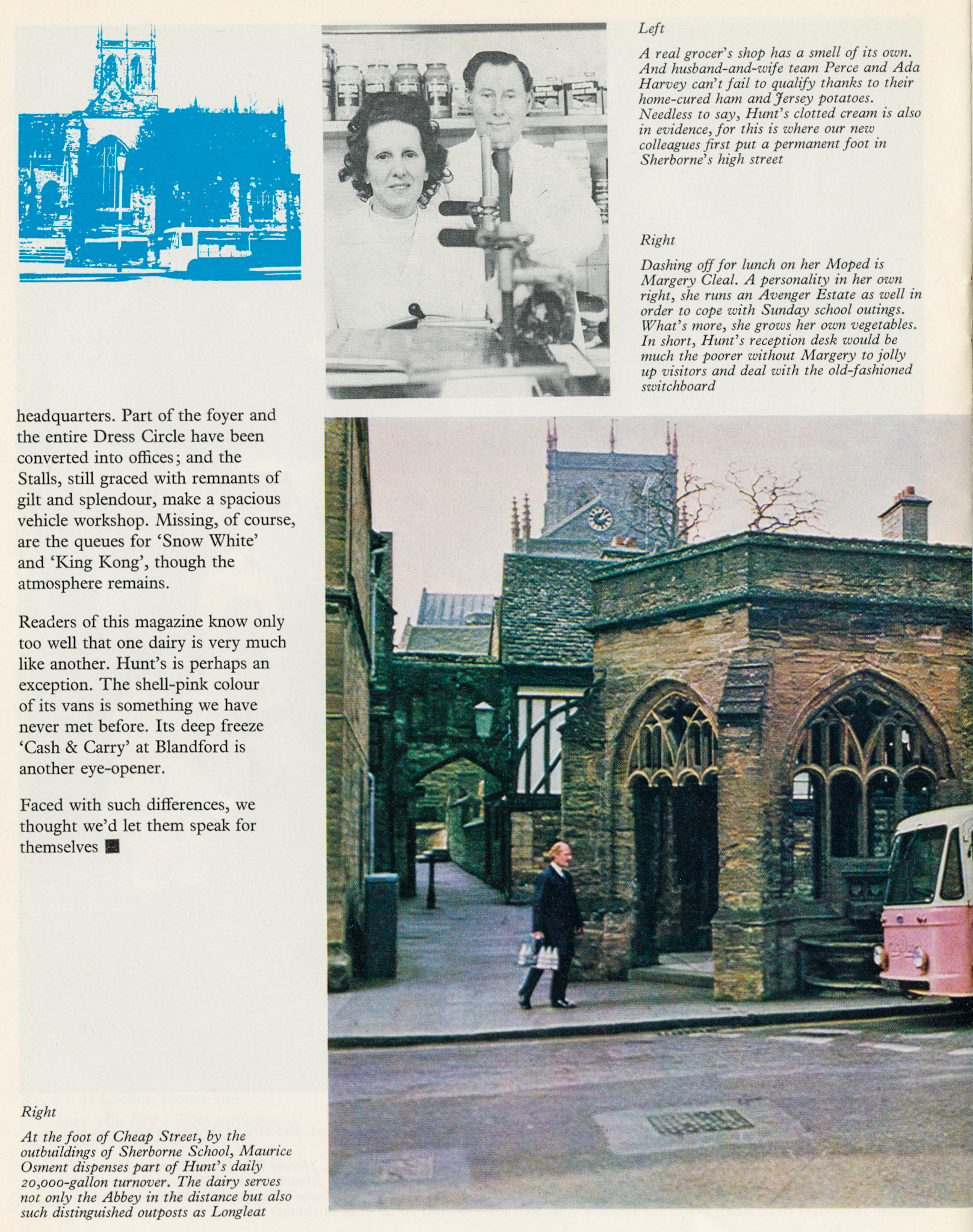 1975 Hunt's Dairies, Sherborne, Dorset