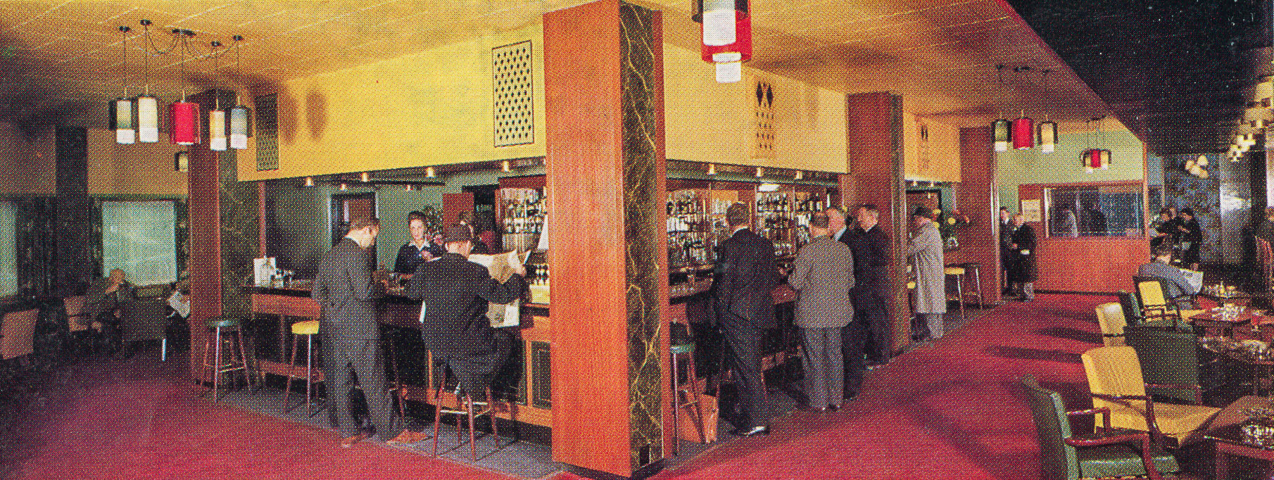 1960 'The Southampton' bar in Surbiton, one of a number of bars and restaurants acquired when Express purchased Spiers &amp; Pond in December. (From Express Story 1864 - 1964)