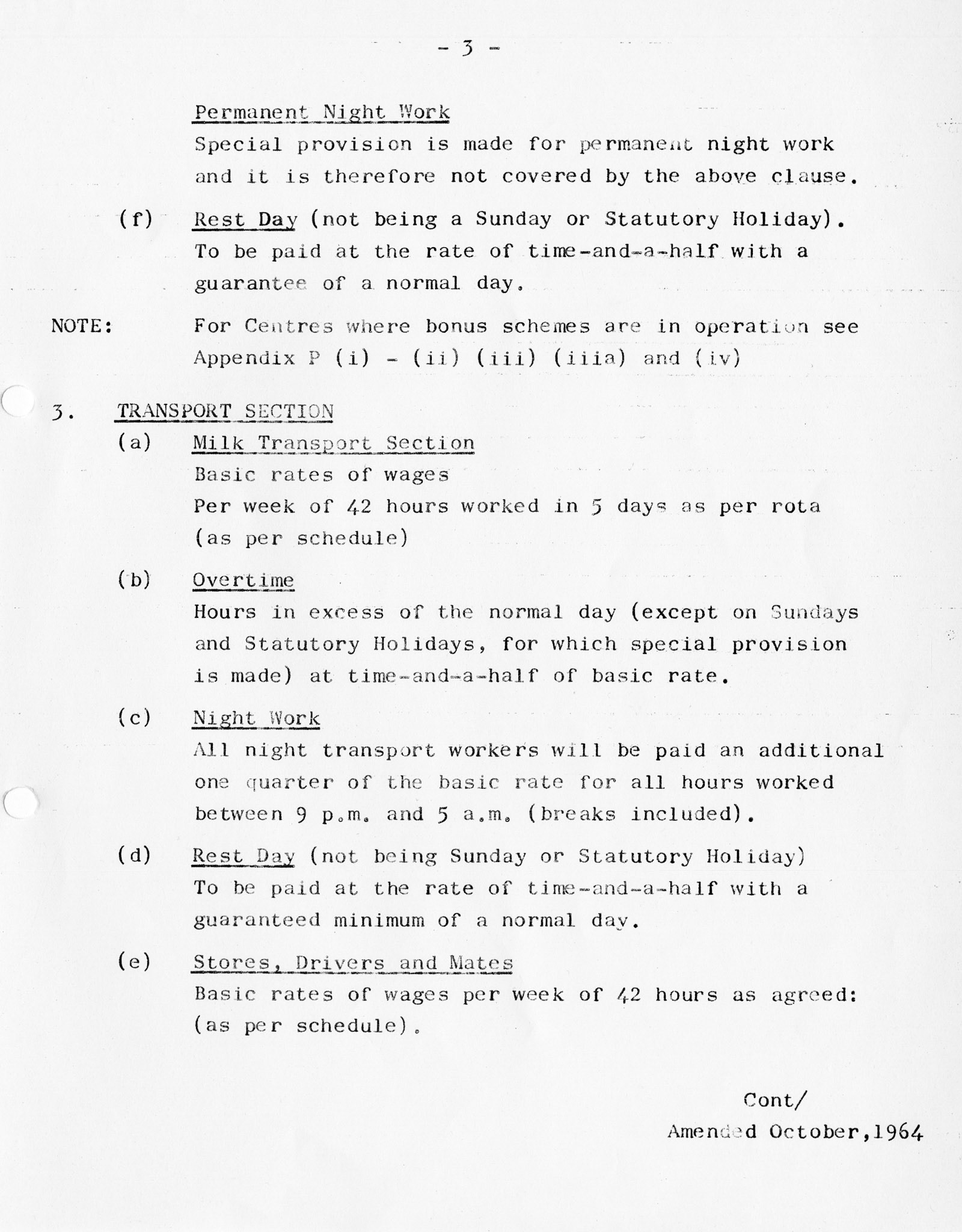 1964 Express &amp; TGWU Agreements - Retail and Transport. (Courtesy Dave Fane)