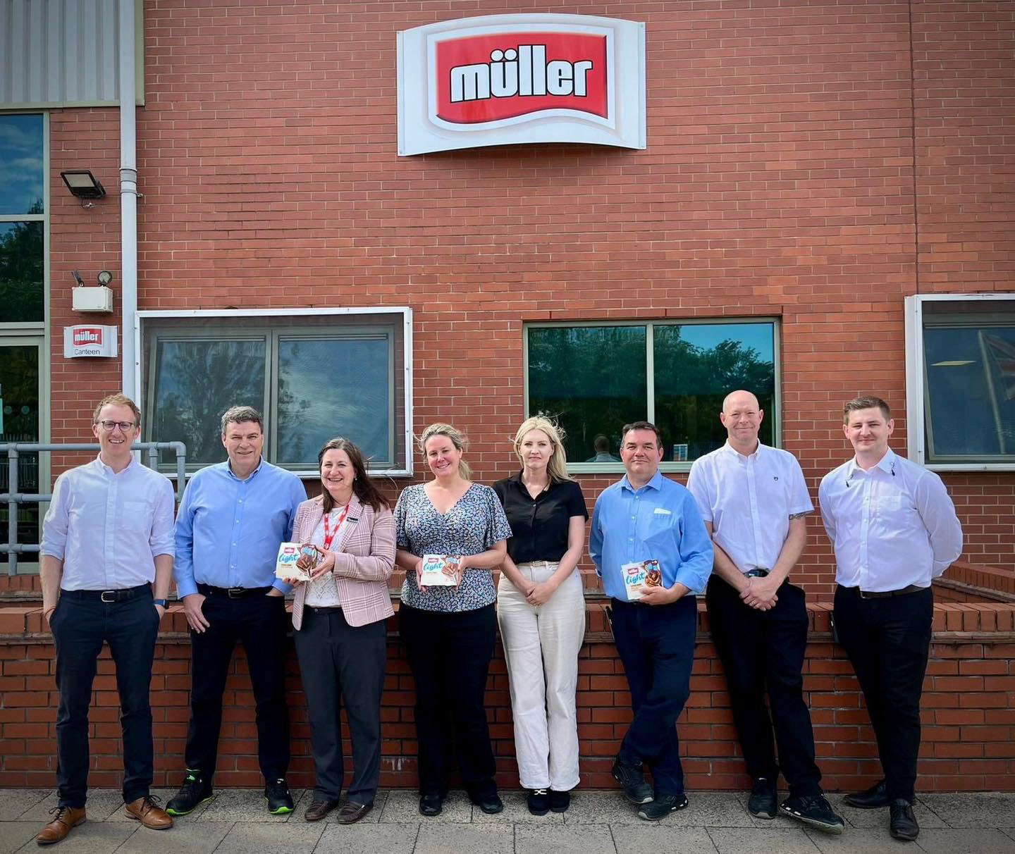 2025 Julia Buckley MP visits Minsterley Creamery on 4th July 2025. (Courtesy Julia Buckley MP)