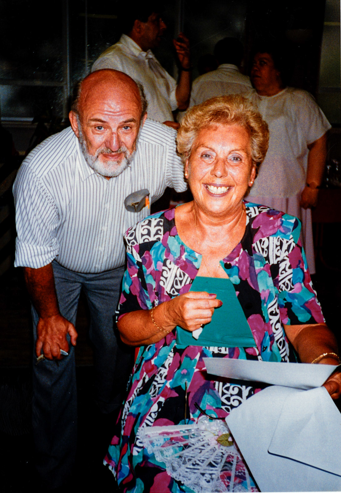 1992 June - Beryl Purslove's retirement party (30th June) Ron and Beryl