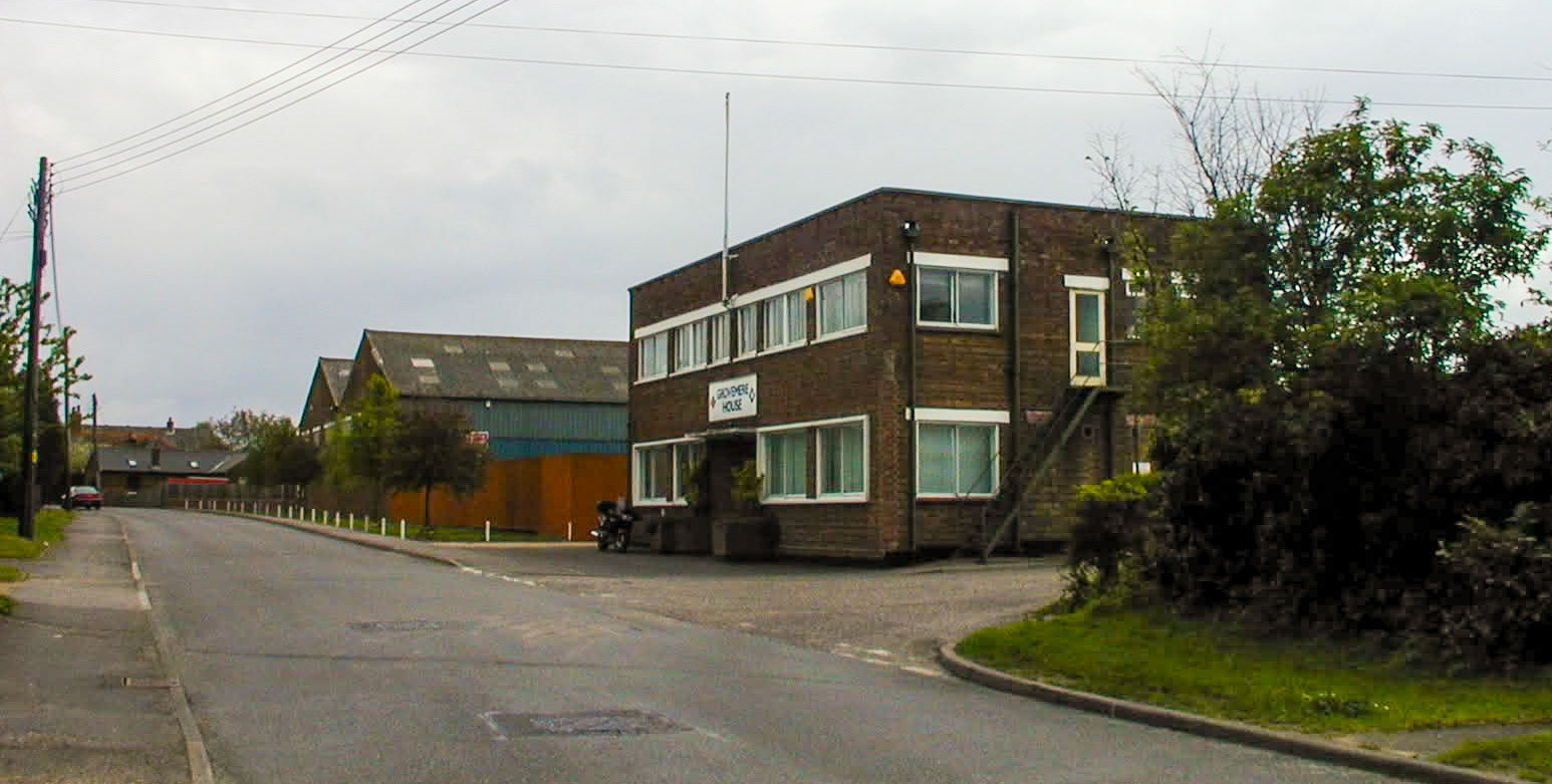 2002 Grovemere House, Beckingham Business Park. This is where Hill Farm once stood that Jack Cohen bought. (Courtesy Karen Tuke, Tolleshunt Major in Words and Pictures old Photos on Facebook)