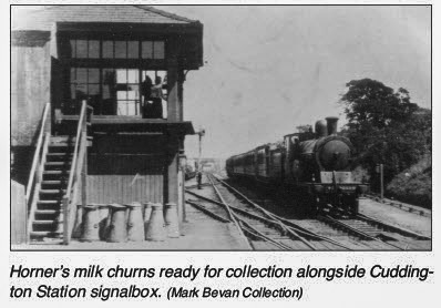 1900's Milk collection by rail from Cuddington Station. From 'William Horner and His Creamery' by Jill King 2012