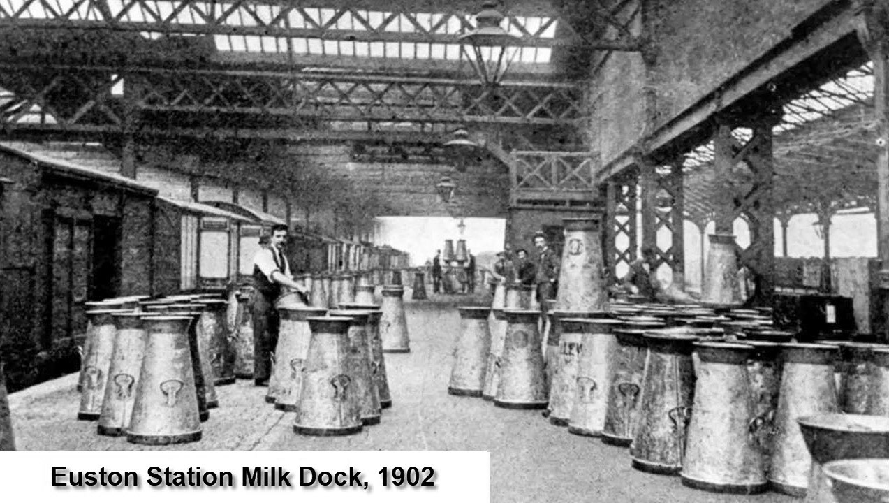 1902 Euston Station Milk Dock (Courtesy 'On the Milk Train' video, Dr David Turner)