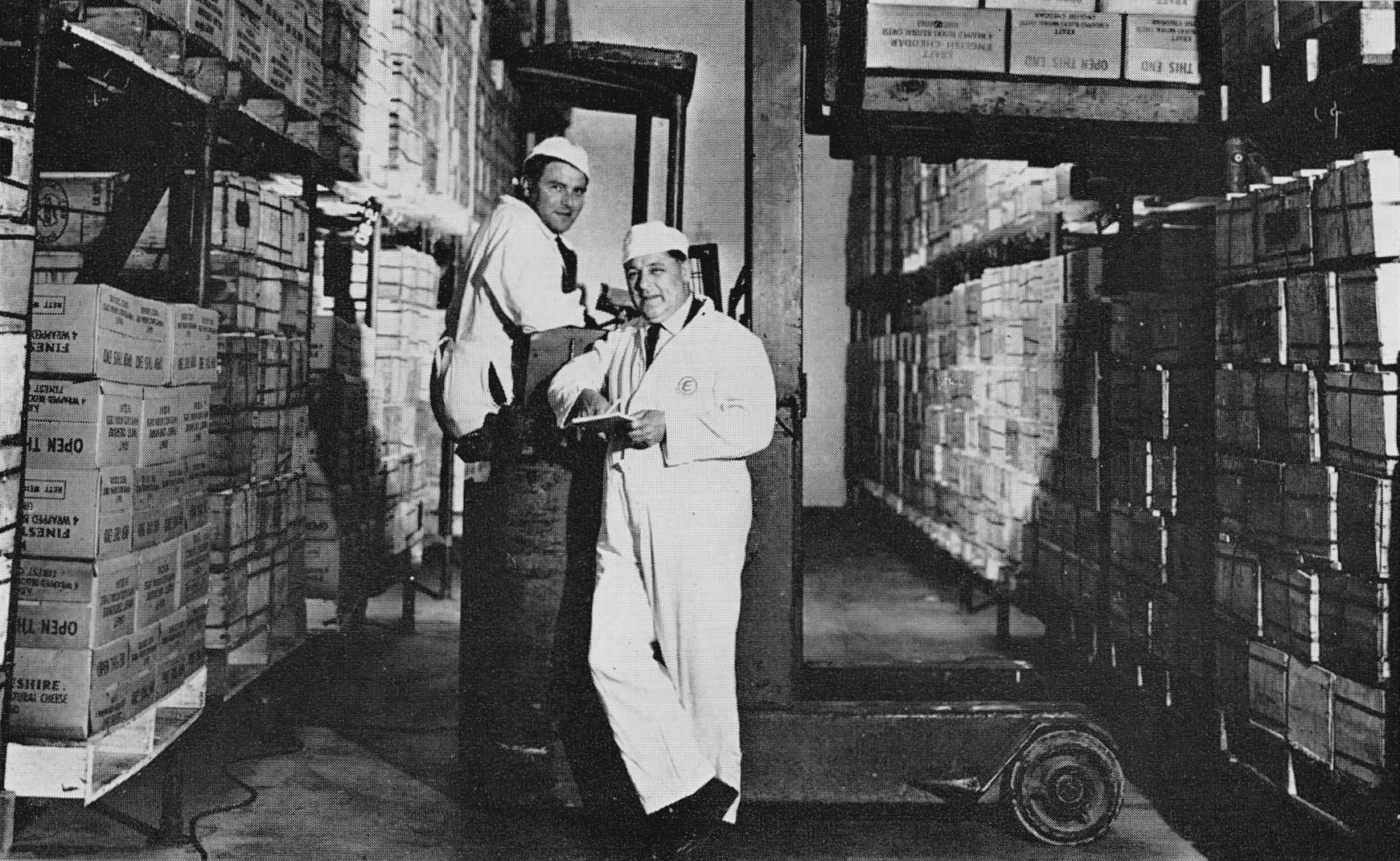 1970 Whittington. John Parry comments "That’s my Dad there with Johnny James, I remember him taking me into the canteen for breakfast." (Courtesy Doreen Williams)