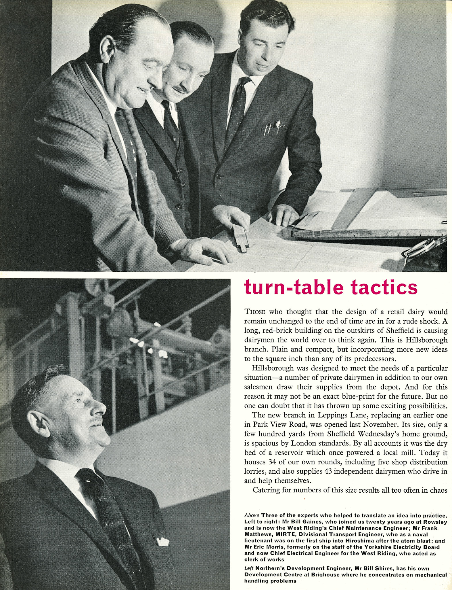 1966 Hillsborough, Sheffield Depot. Movable loading platform techniques. (Express News Summer 1966)