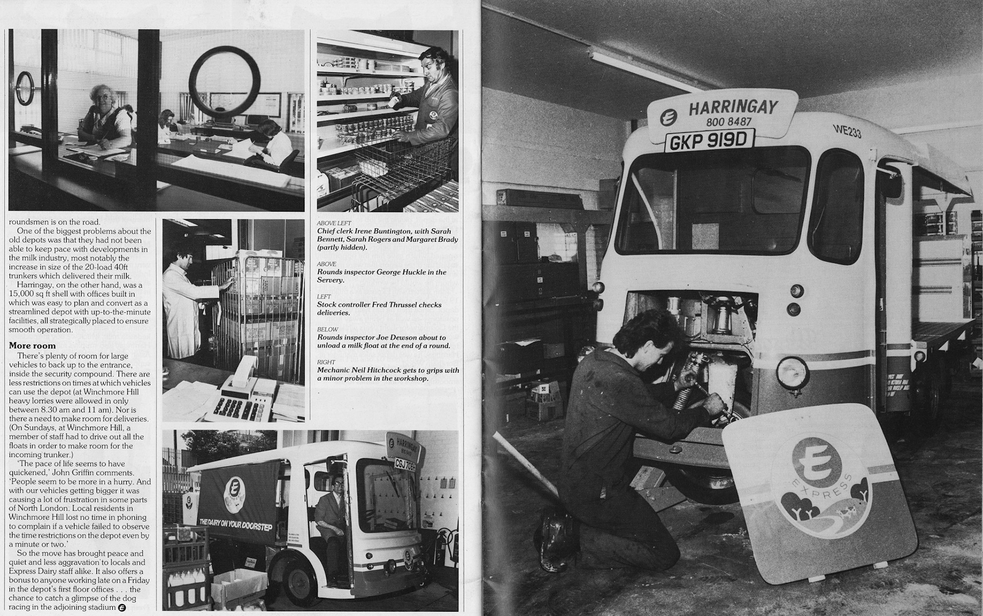 1985 North London Branch Amalgamation to create Harringay. (Irene Buntington, George Huckle, Fred Thrussel, Joe Dawson, Neil Hitchcock)