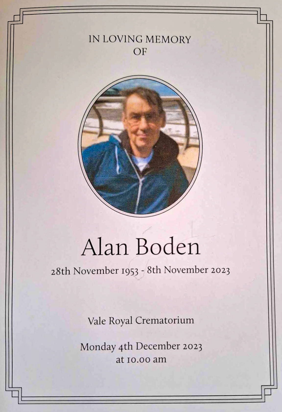 2023 Cuddington. In memory of Alan Boden, who worked for many years at the Creamery. (Courtesy Sue Harradine)