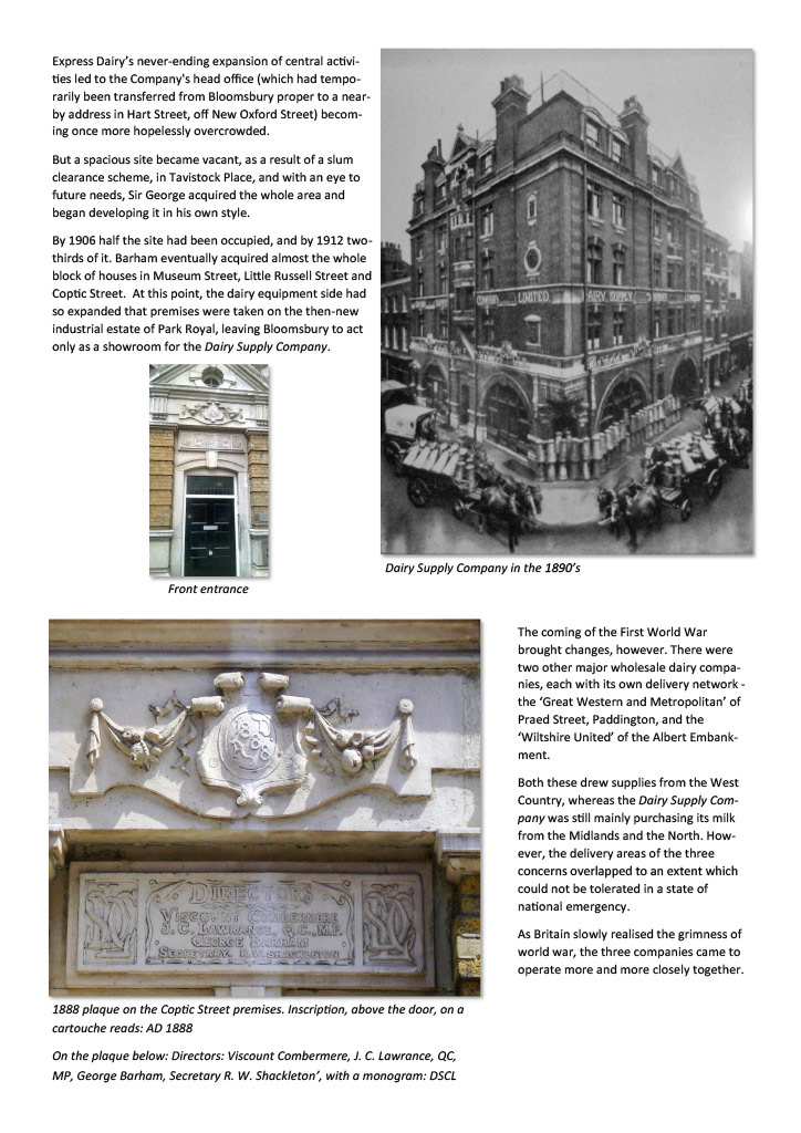 2023 Illustrated History of the Dairy Supply Company. (Express Dairy Tales publication)