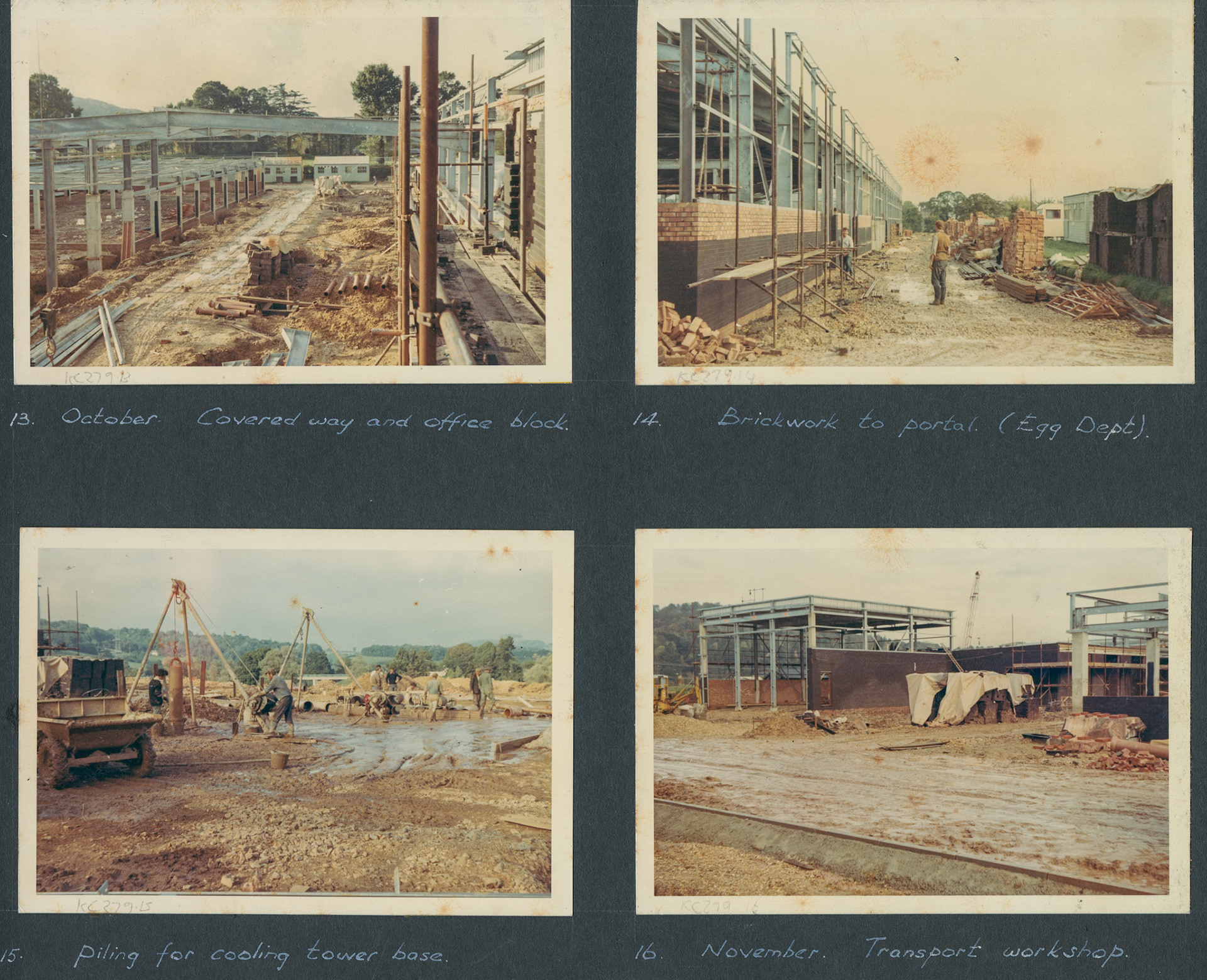 1968 A Photographic Record of the Construction of the Creamery (Courtesy Allhallows Museum, Honiton)