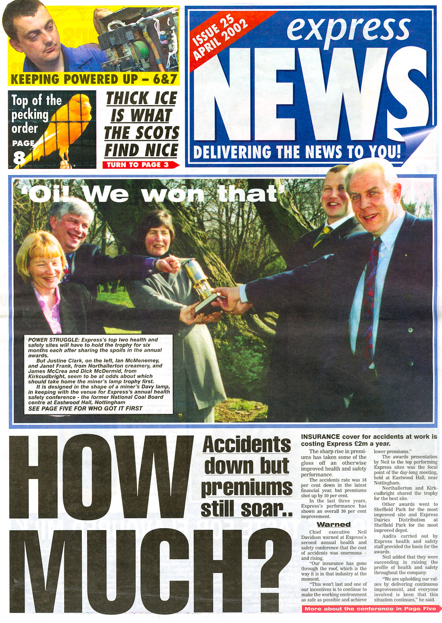 2002 April-Express News Front Cover (Courtesy Paul Luke)