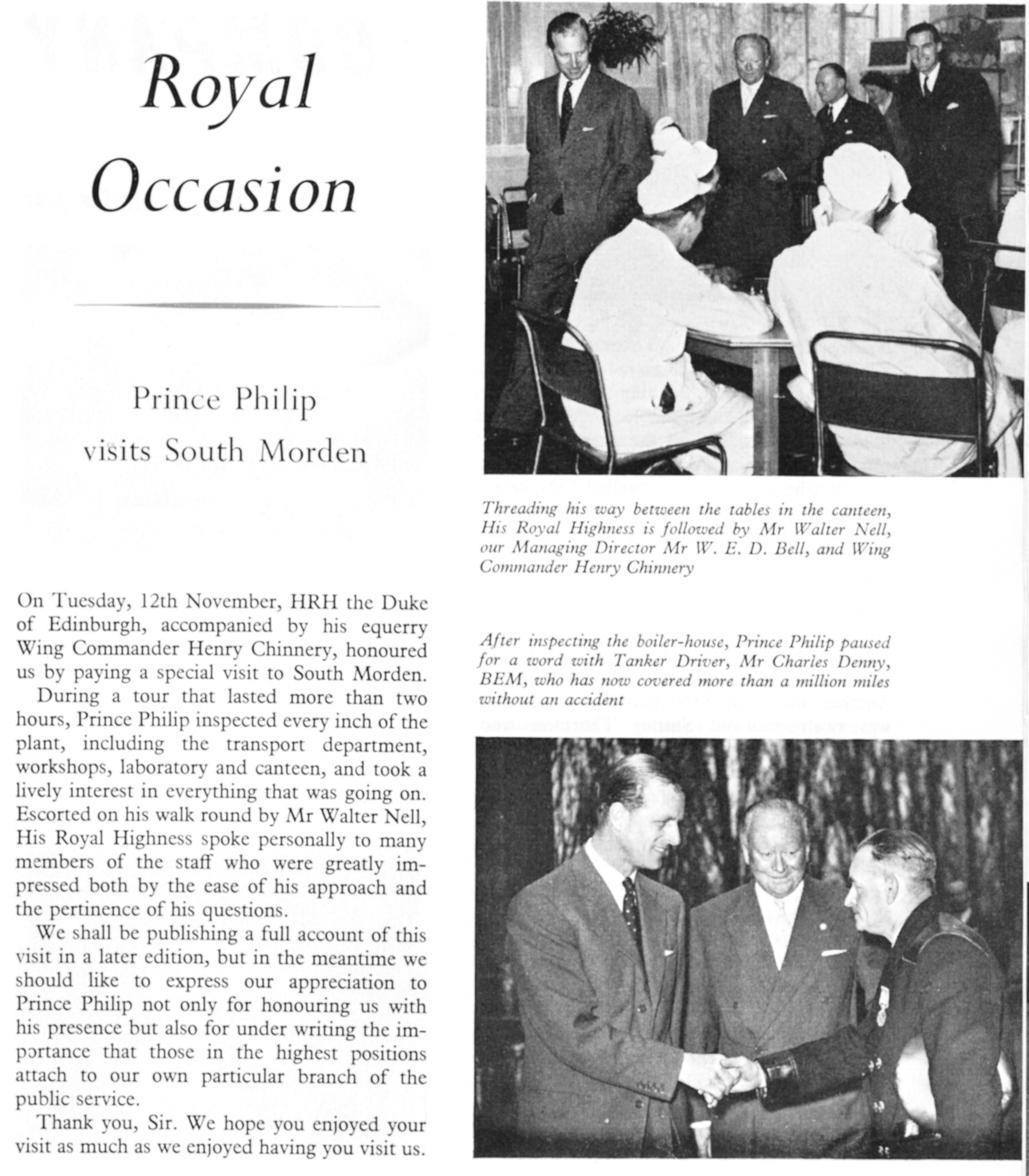 1957 First Royal Occasion - Prince Philip's visit