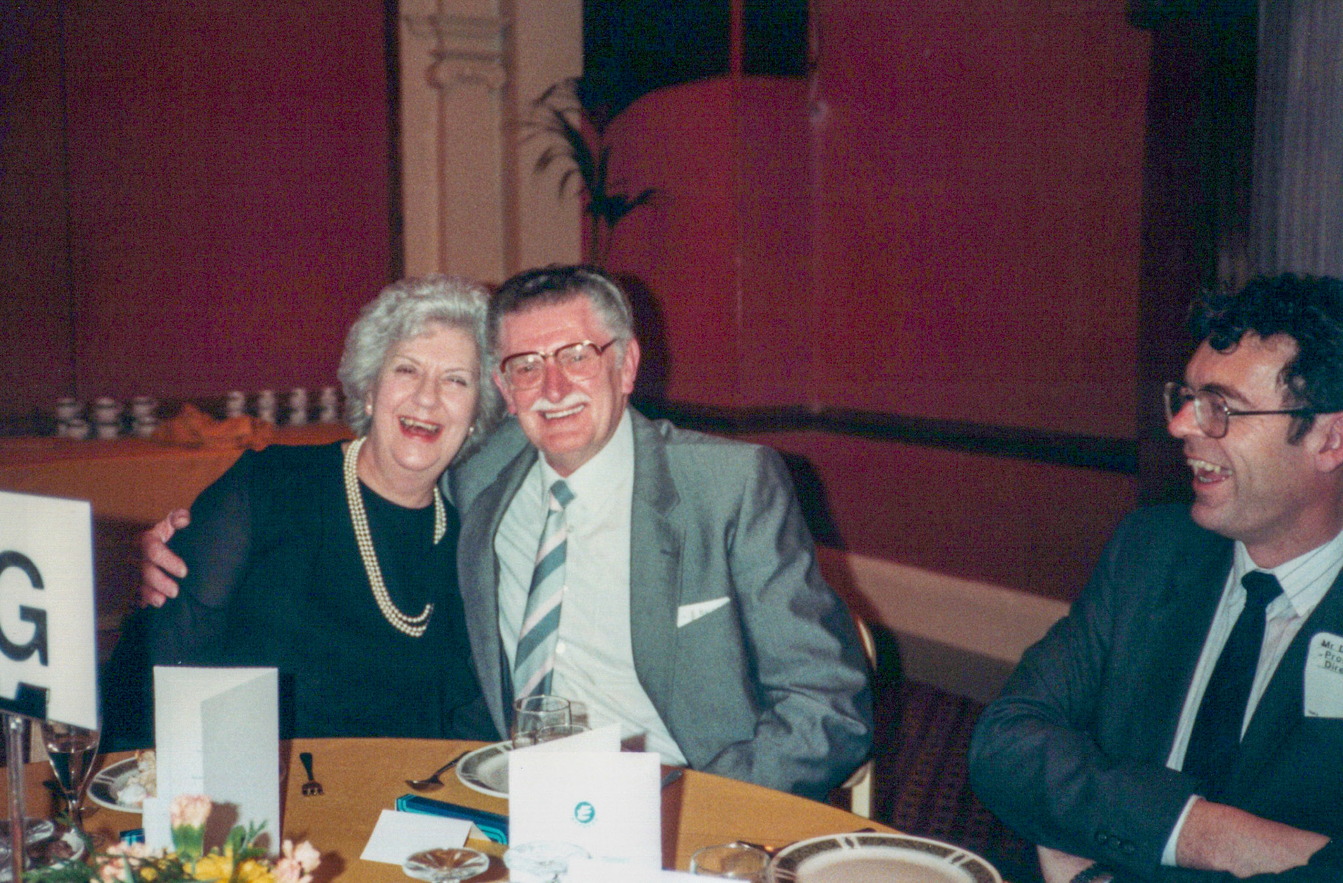 1983 Express Long Service Dinner- Eddie Barnes and his wife, Dennis Watson.