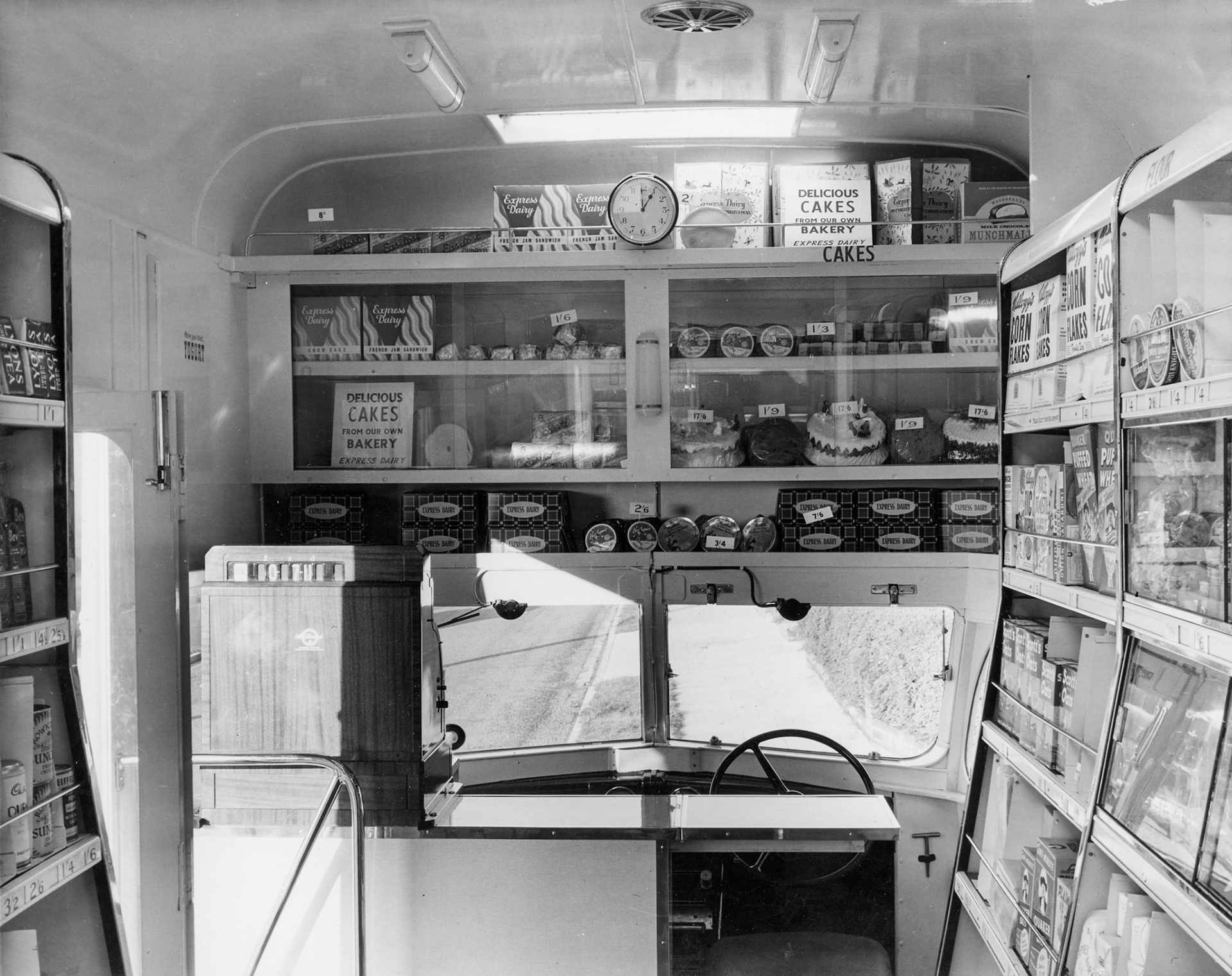 1950s Interior of mobile shop (Courtesy Dave Fane)