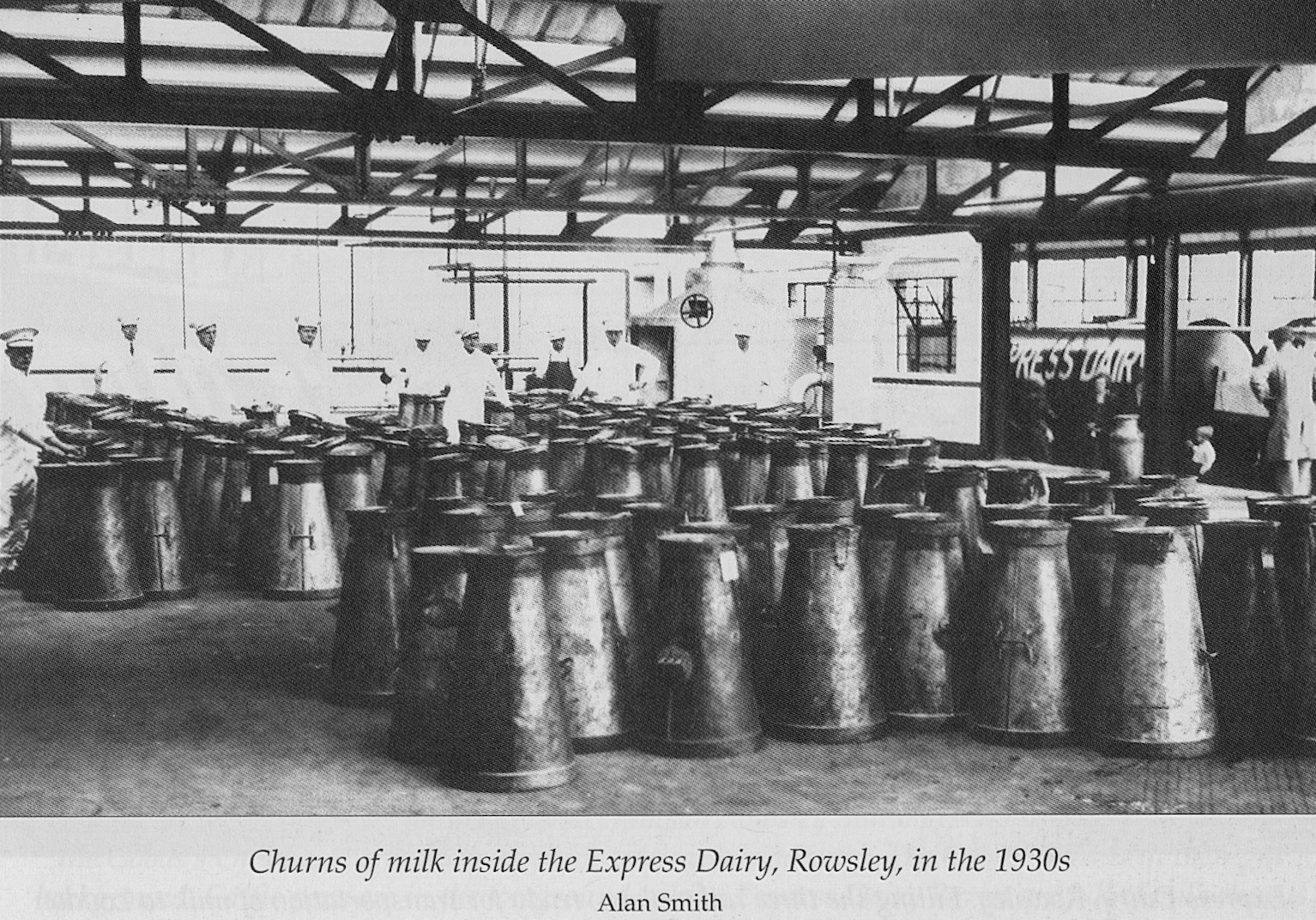 1930's Rowsley creamery churn bank. (Courtesy 'Dales Life in the Devonshire and Rutland Villages' by Keith Taylor, County Books, image by: Alan Smith)