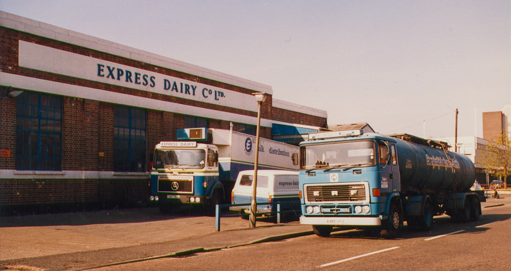 1980s Bromley Processing frontage and nearby roads. (Pictures by Reg Ball, on loan from Colin Bristow)