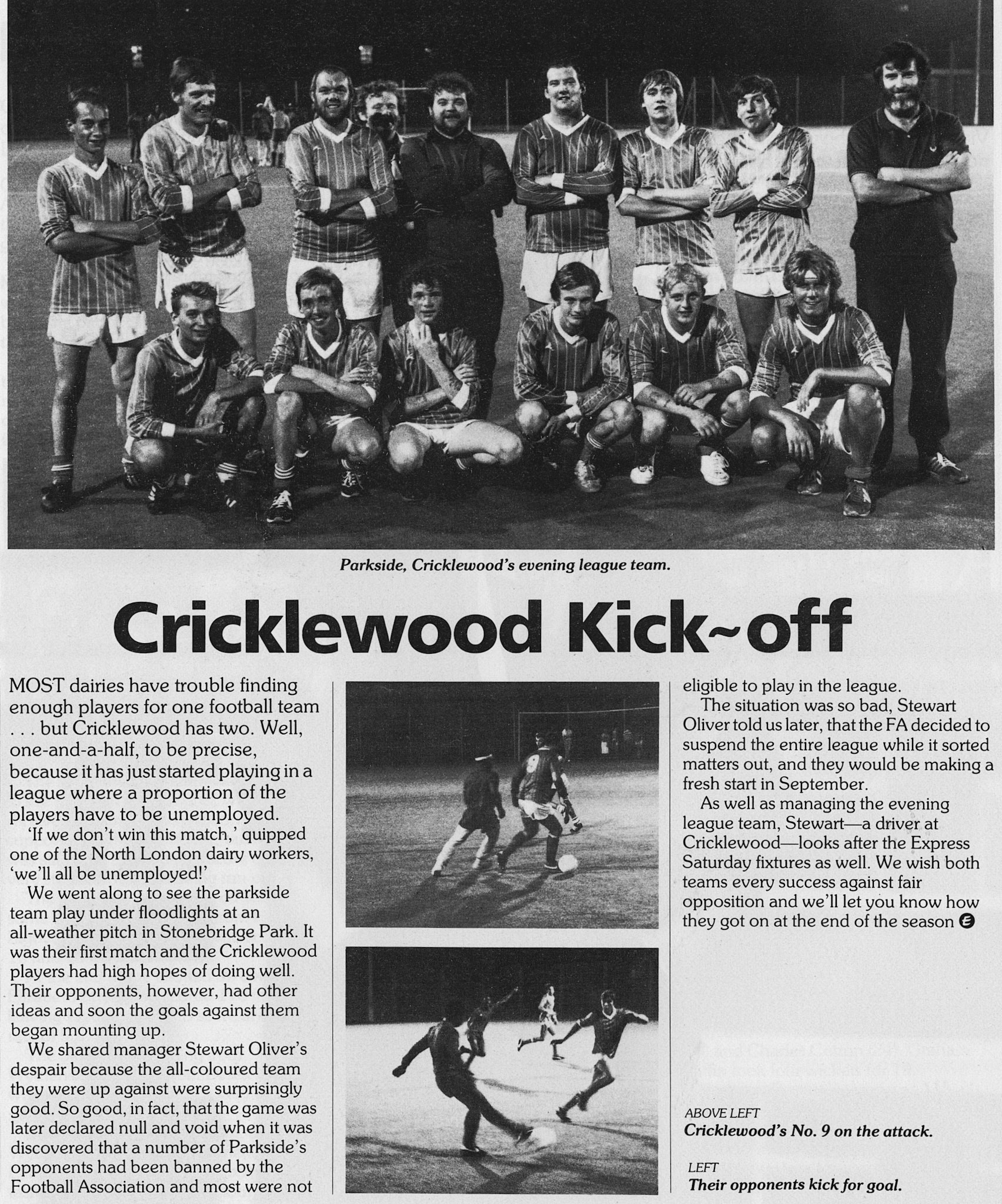 1984 Cricklewood football teams