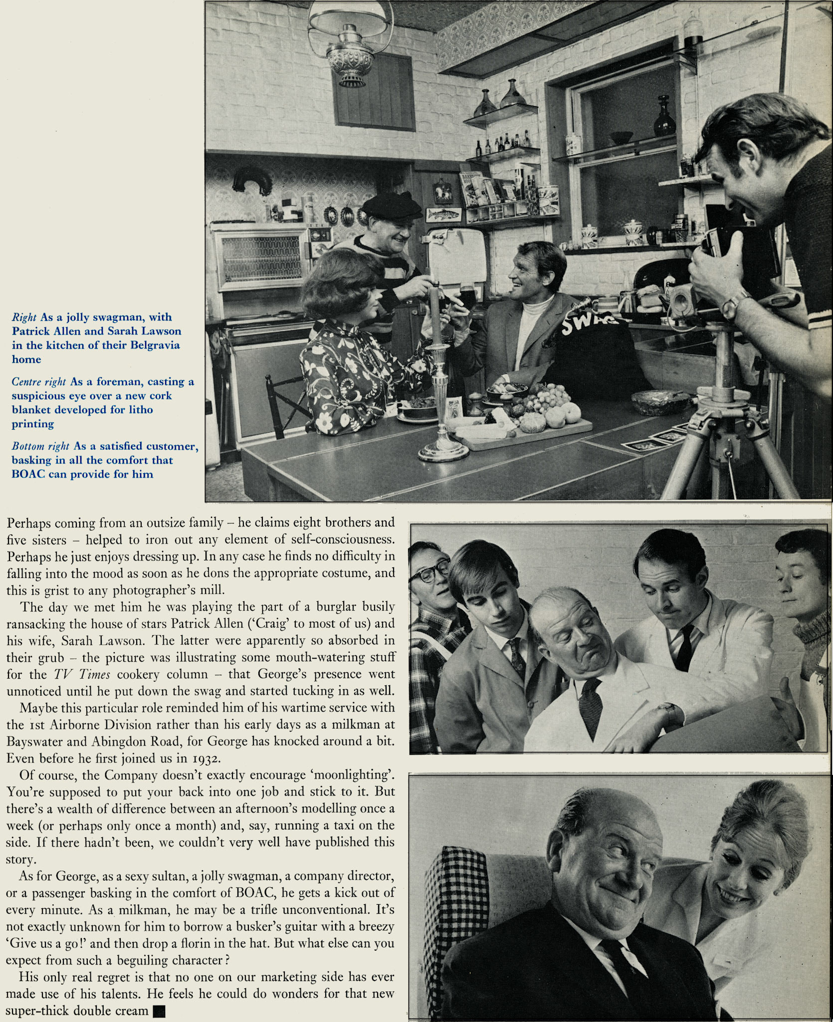 1969 Profile of Chelsea salesman George Aljovin. (Express News Autumn)