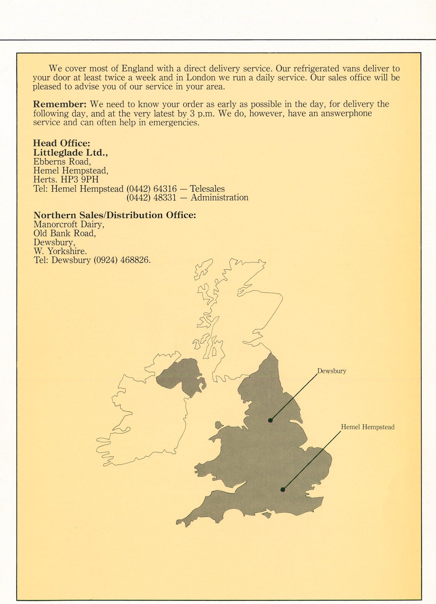 1981 Littleglade Brochure (Courtesy John Southwell)