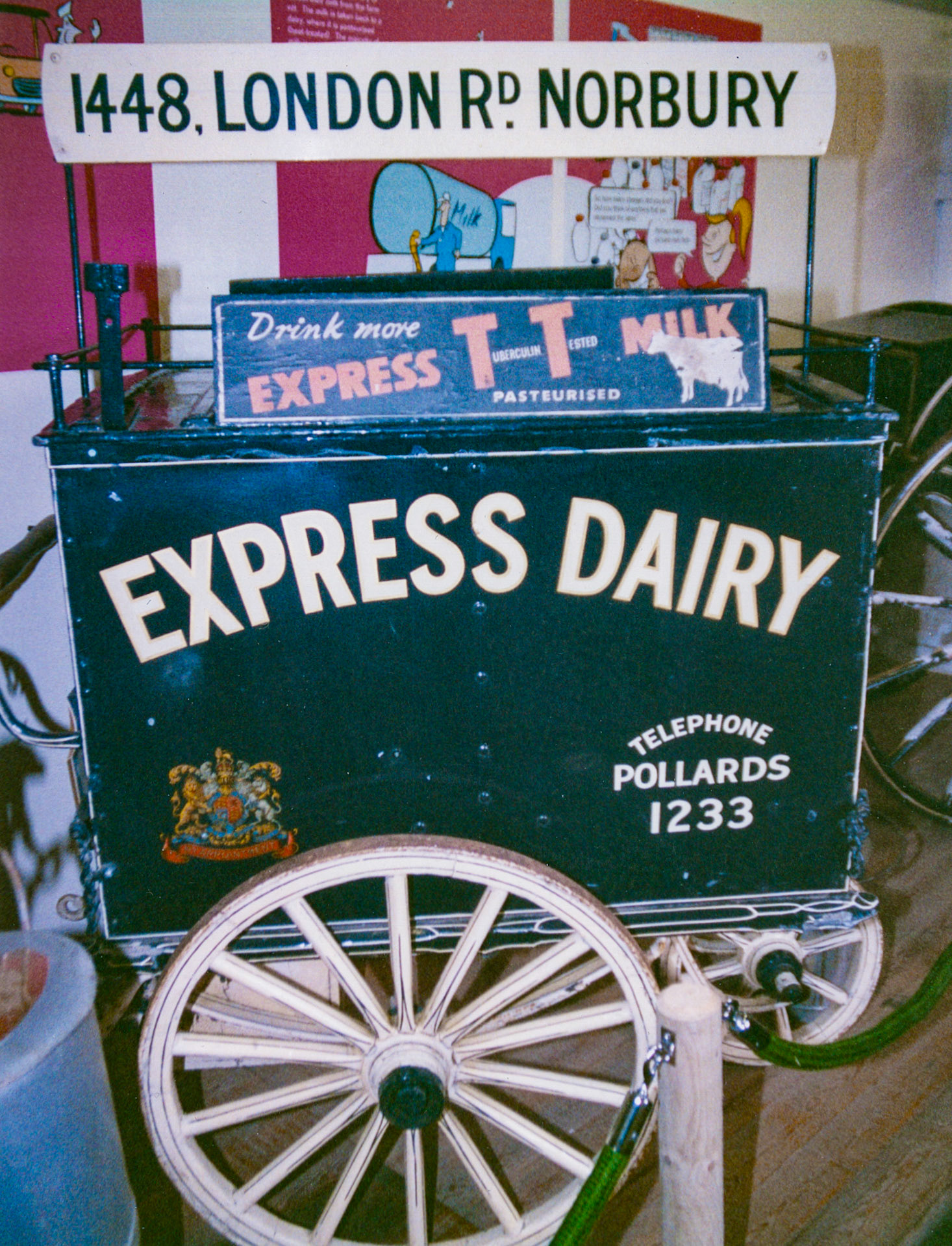 Norbury Hand cart at a dairy museum (Courtesy Paul Luke)