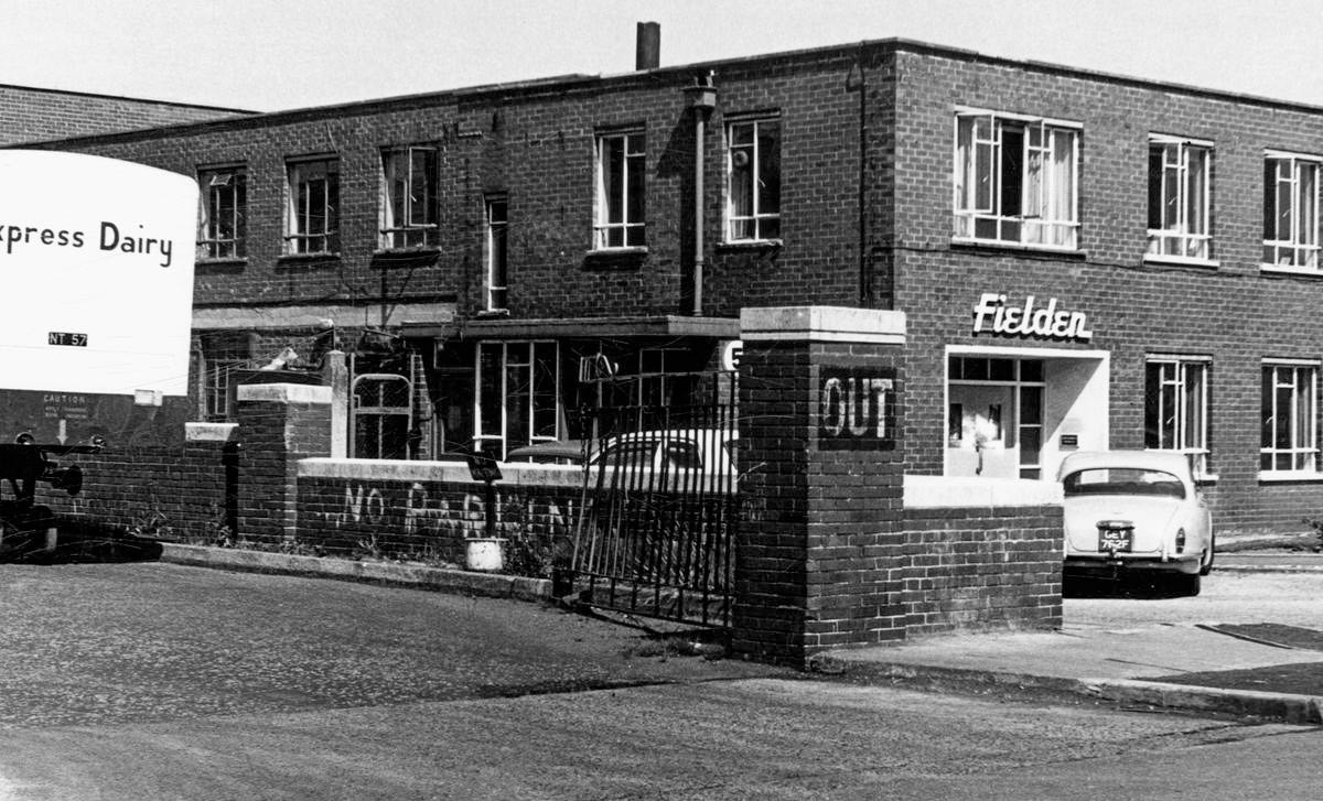 1971 Wythenshawe, Industrial Area, Paston Road - left side, Express Dairy and Fielden, Sharston Industrial Estate (Courtesy Manchester Library Collections)