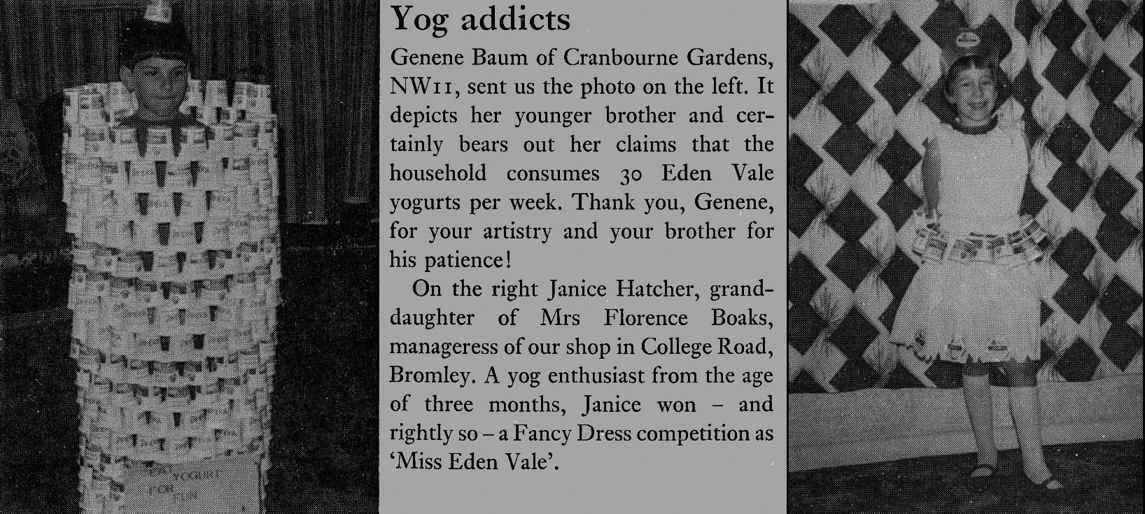 1969 Two young 'yogurt addicts' (Express News Spring)