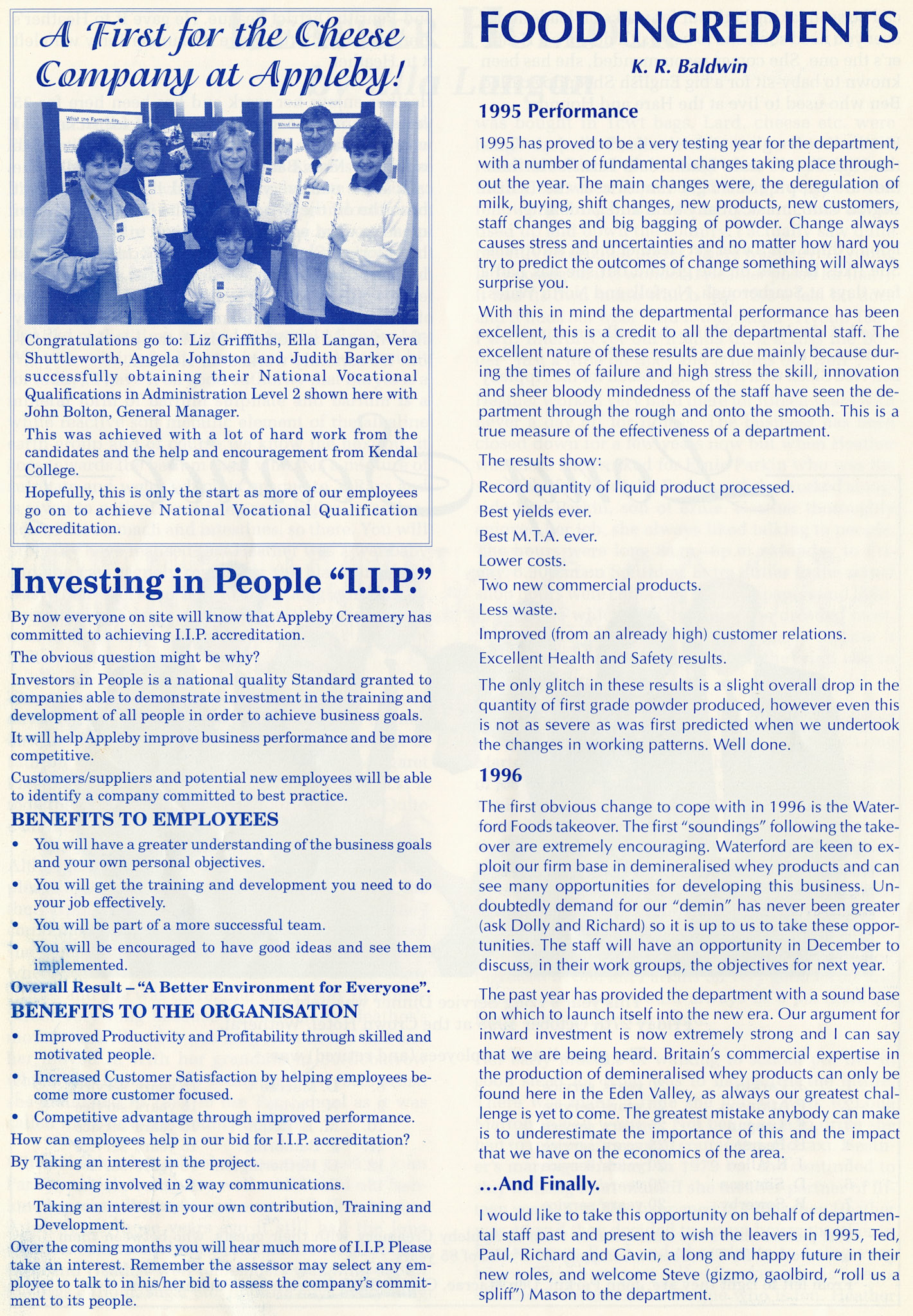 1995 December Appleby News (Courtesy Alan Mandle)