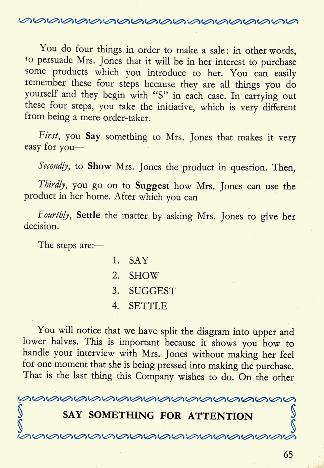 1956 Express Salesman's Manual, Fourth Edition published 1954, presented to Roger Gillard, Orpington Depot