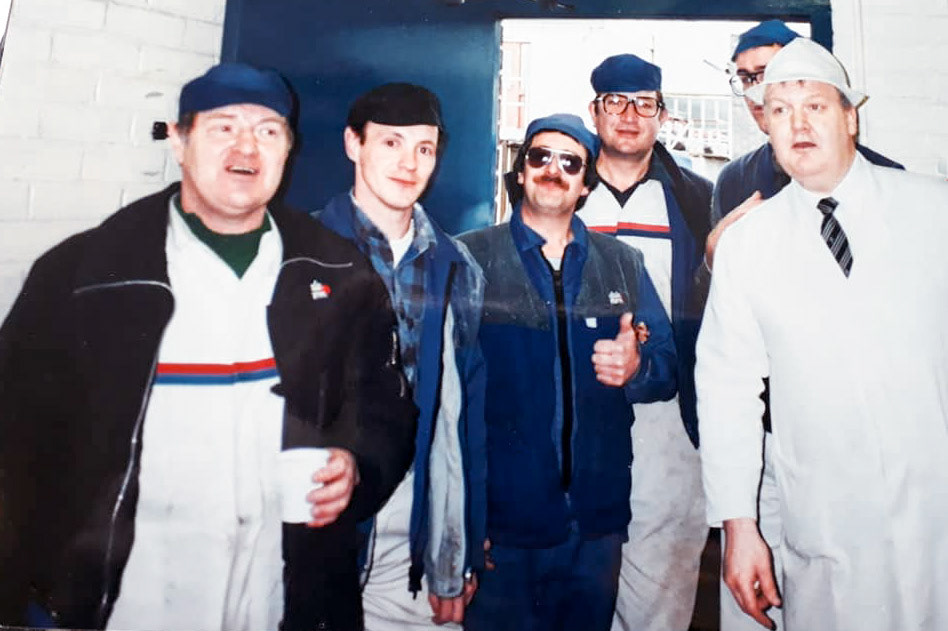 Tarvin. Jan Waring identifies "Phil Adams, Trevor Ankers, Graham Vernon and Tony Day" (Courtesy John Glaister, Old Tarvin FB Group)