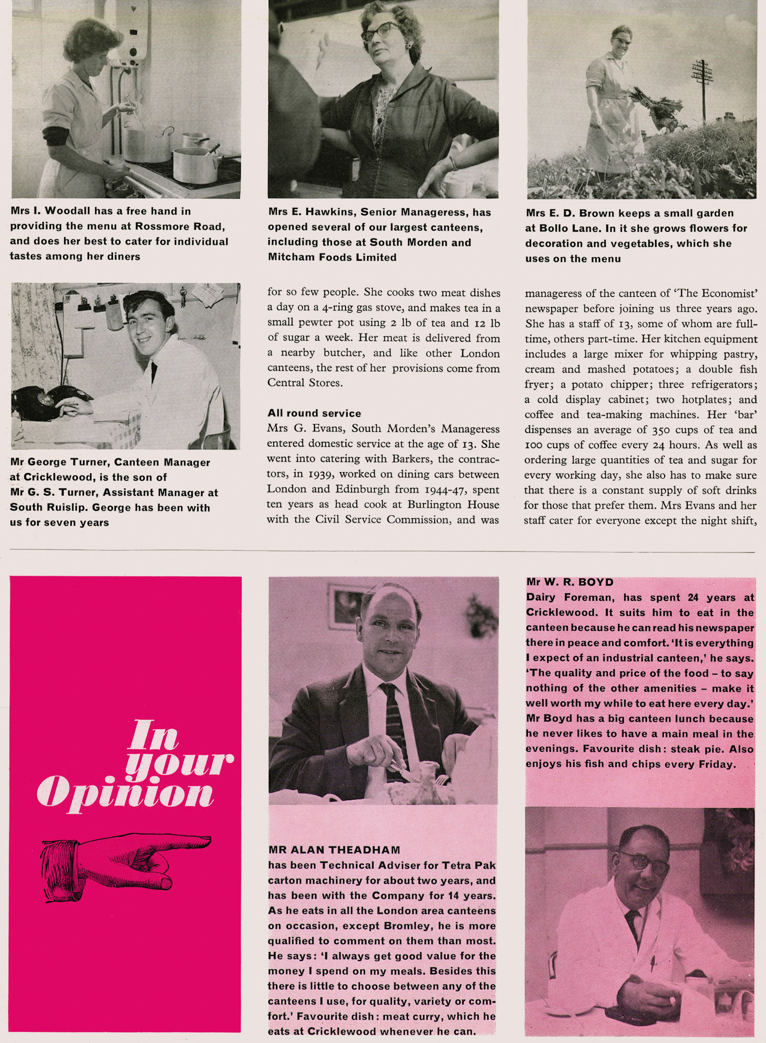 1963 Staff Canteen Feature Page 3. (Express News Autumn)