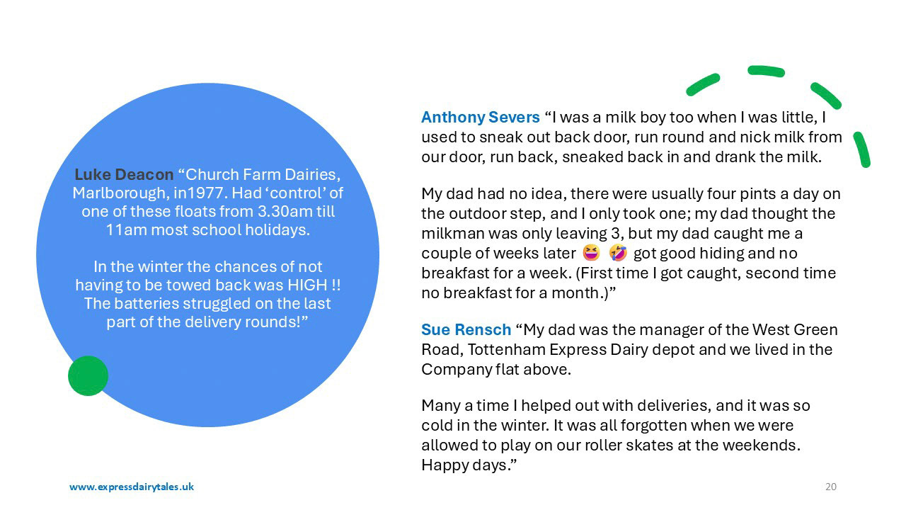 Memories of Milk Boys and Girls (Express Dairy Tales publication)