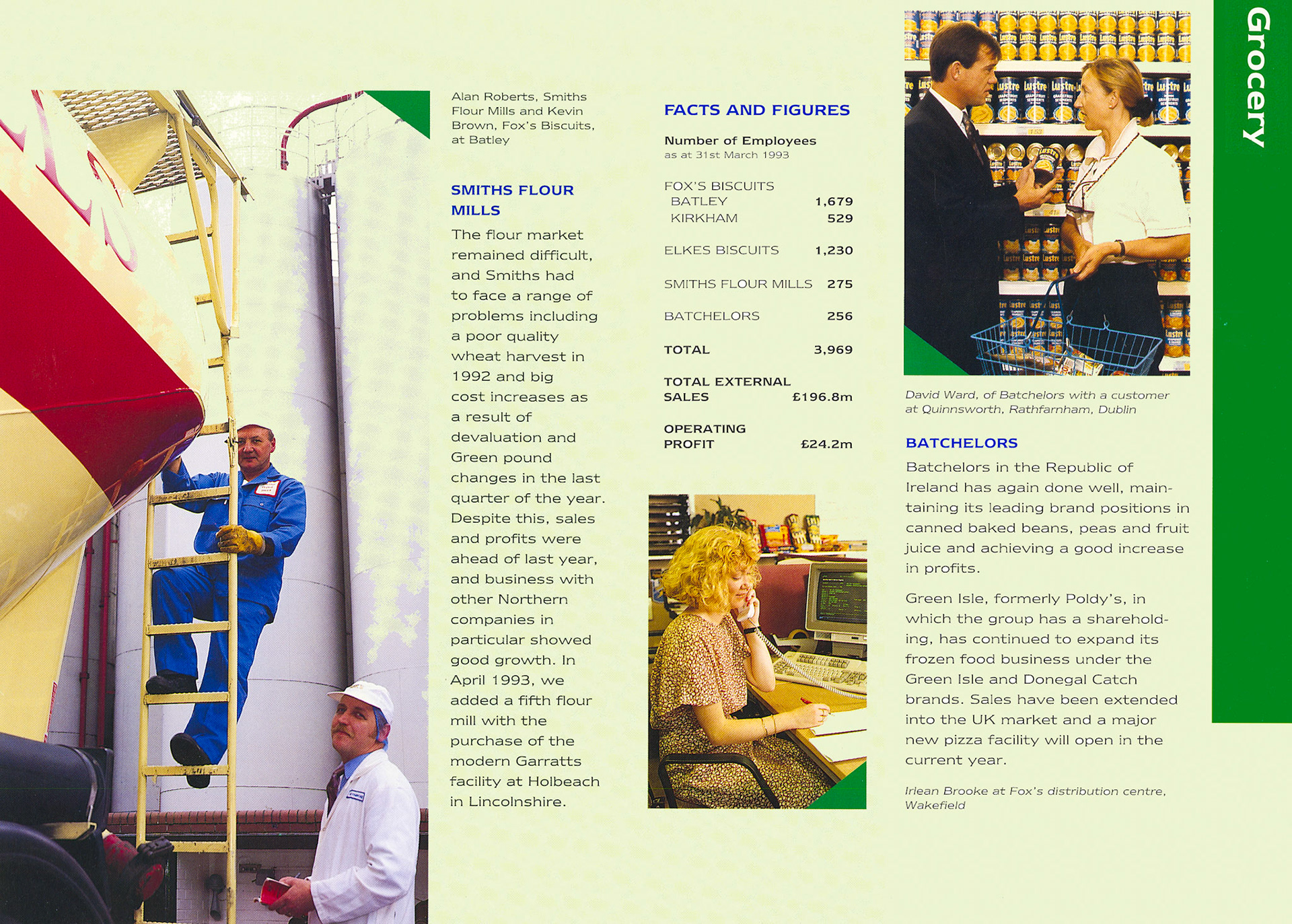 1993 Northern Foods Employee Report, following the purchase of Express and Eden Vale the previous financial year. (Express Dairy Tales Archive)