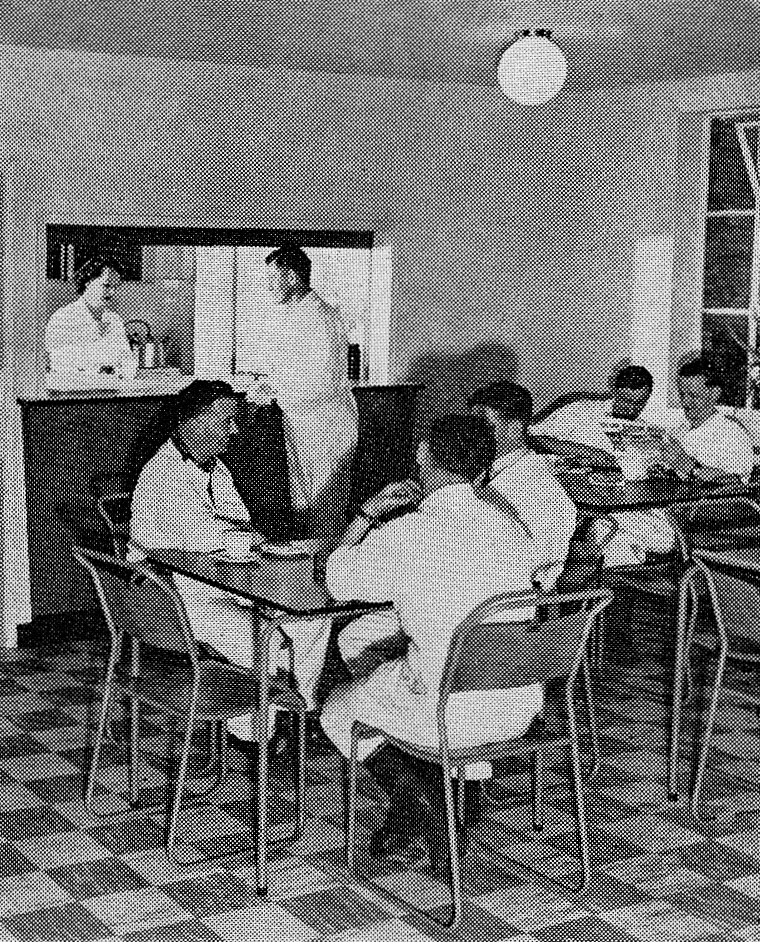 1958 Wakefield Dairy staff canteen. (Express News December)
