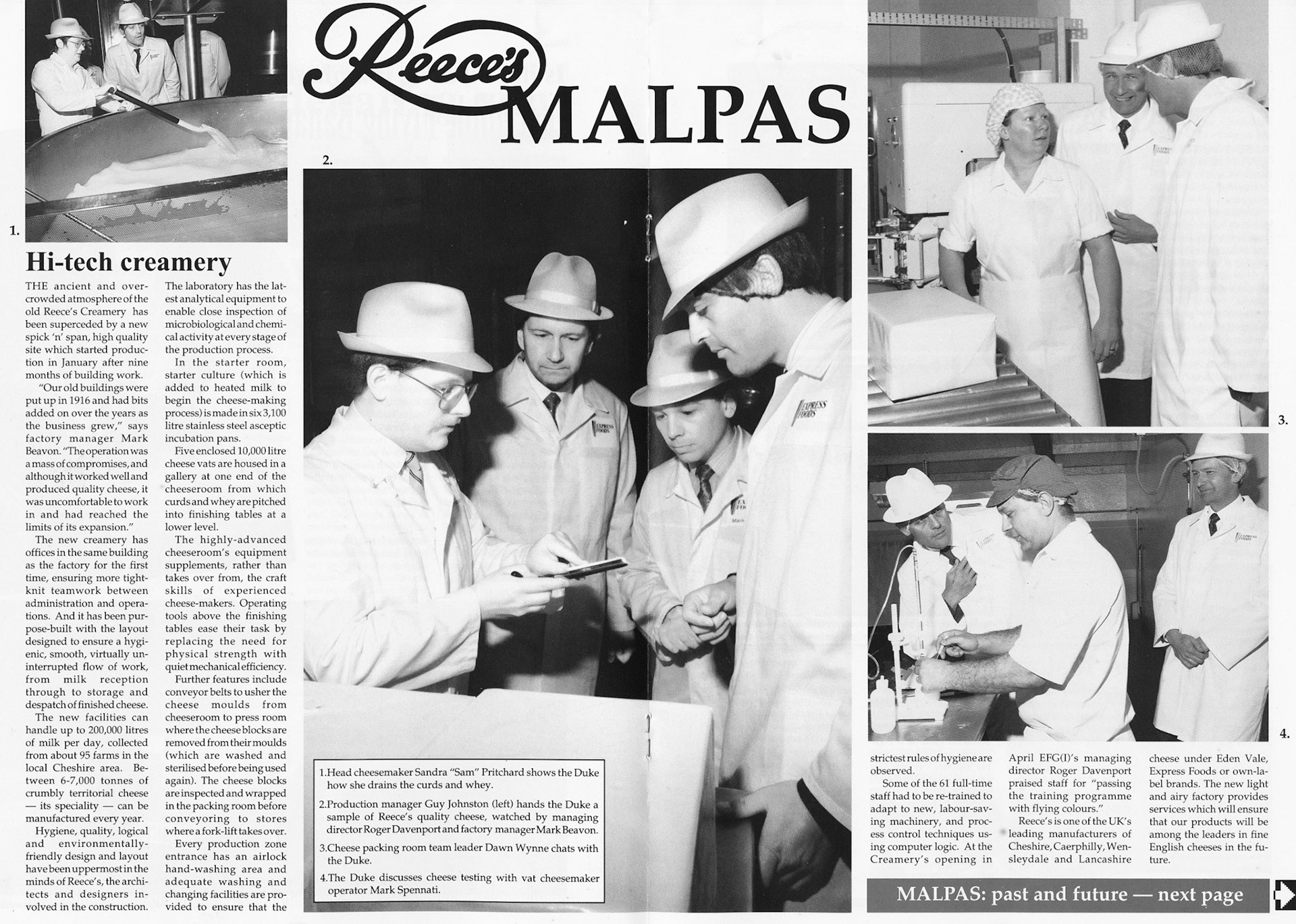 1990 - Express Foods News, featuring Malpas