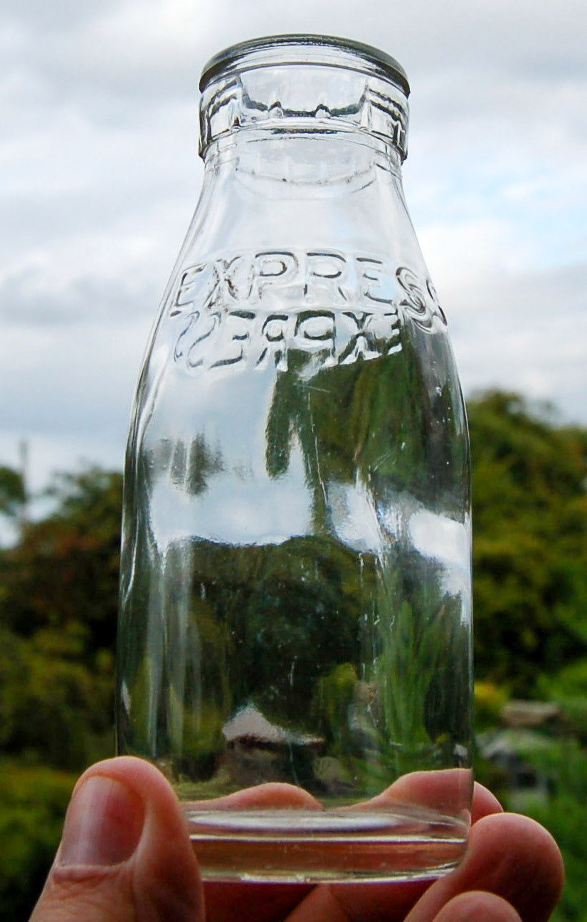 1950's 1/3 pint school milk bottle (Courtesy Michael Aldread)