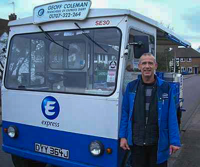 2004 Welwyn Garden City. Geoff Coleman comments "Me 20 years ago, on my round in Brookmans Park" (Courtesy Geoff Coleman)
