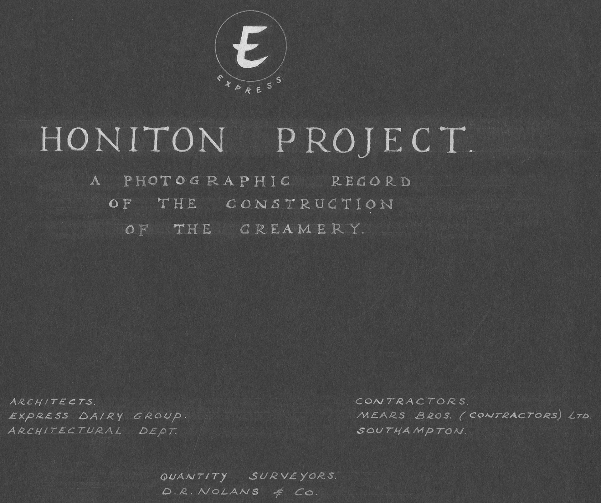 1968 A Photographic Record of the Construction of the Creamery (Courtesy Allhallows Museum, Honiton)