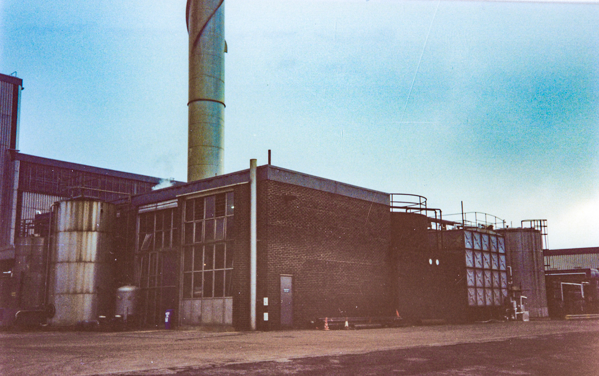 1991 Honiton, December: Boiler House and Water Tanks.  (Courtesy Wendy Hawker)